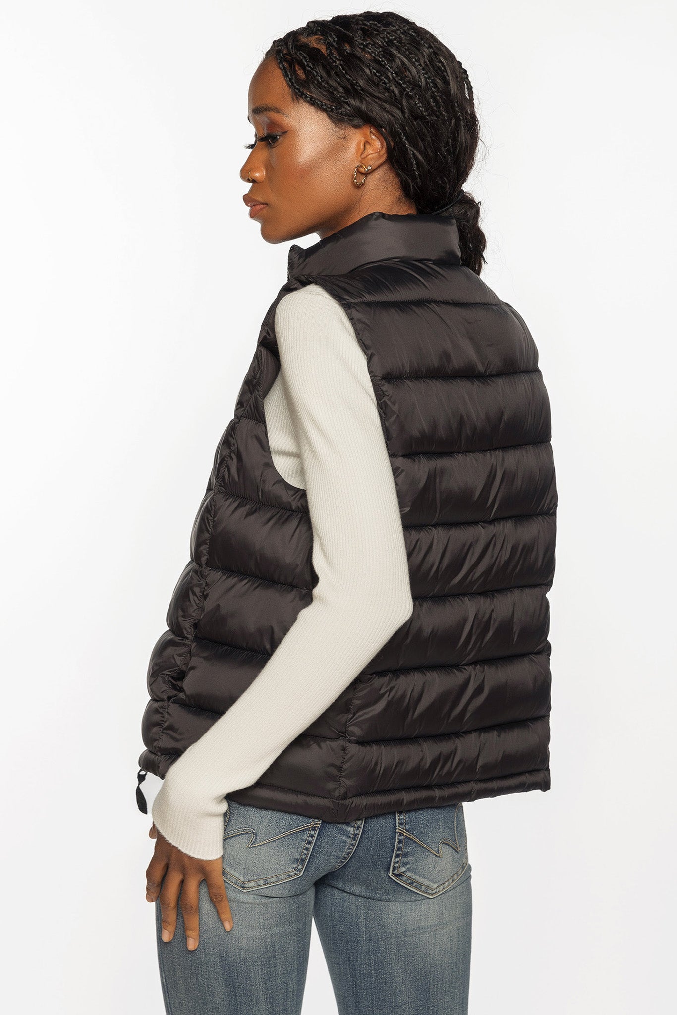 Nylon Quilted Puffer Vest