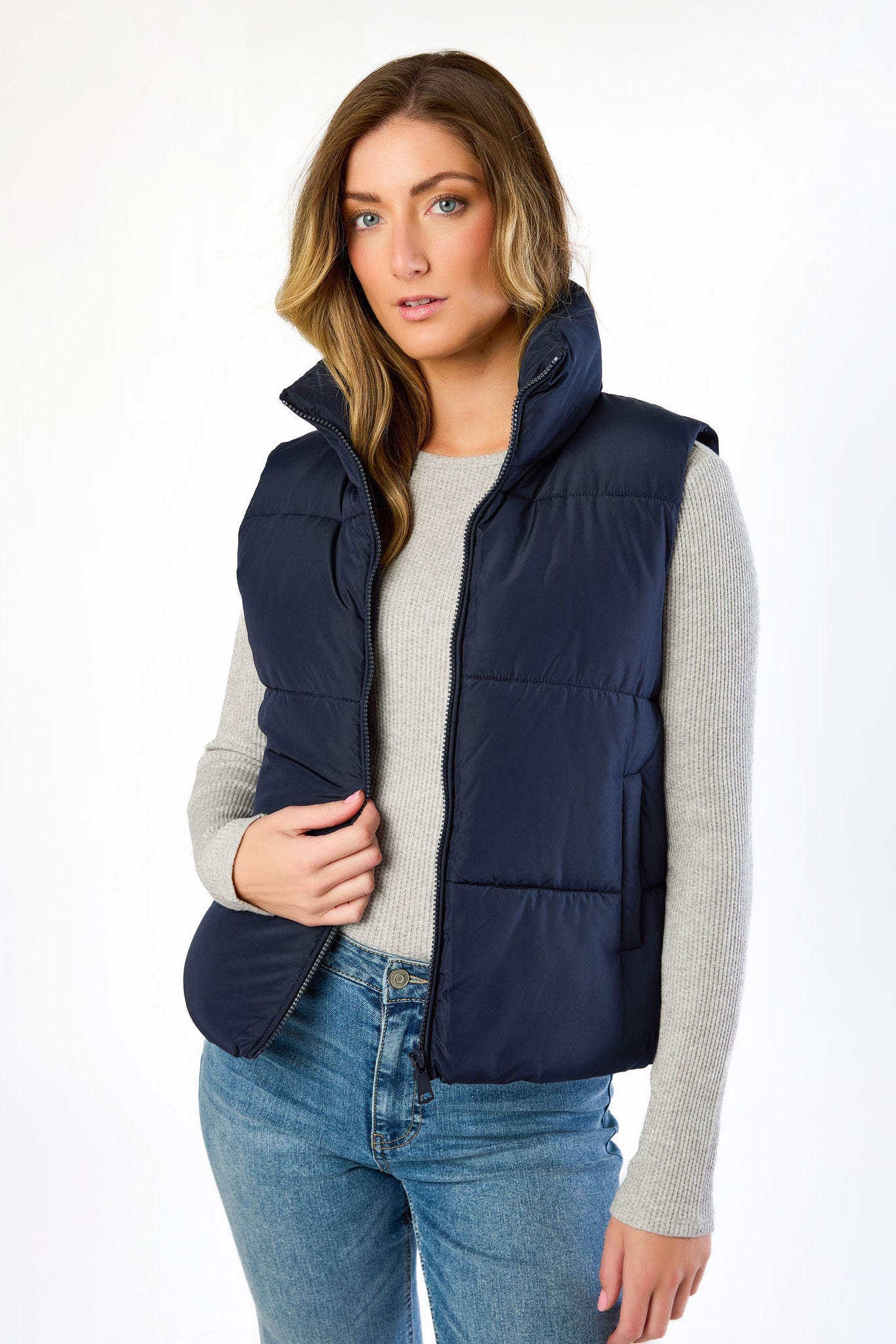 Veste matelassée surpiquée