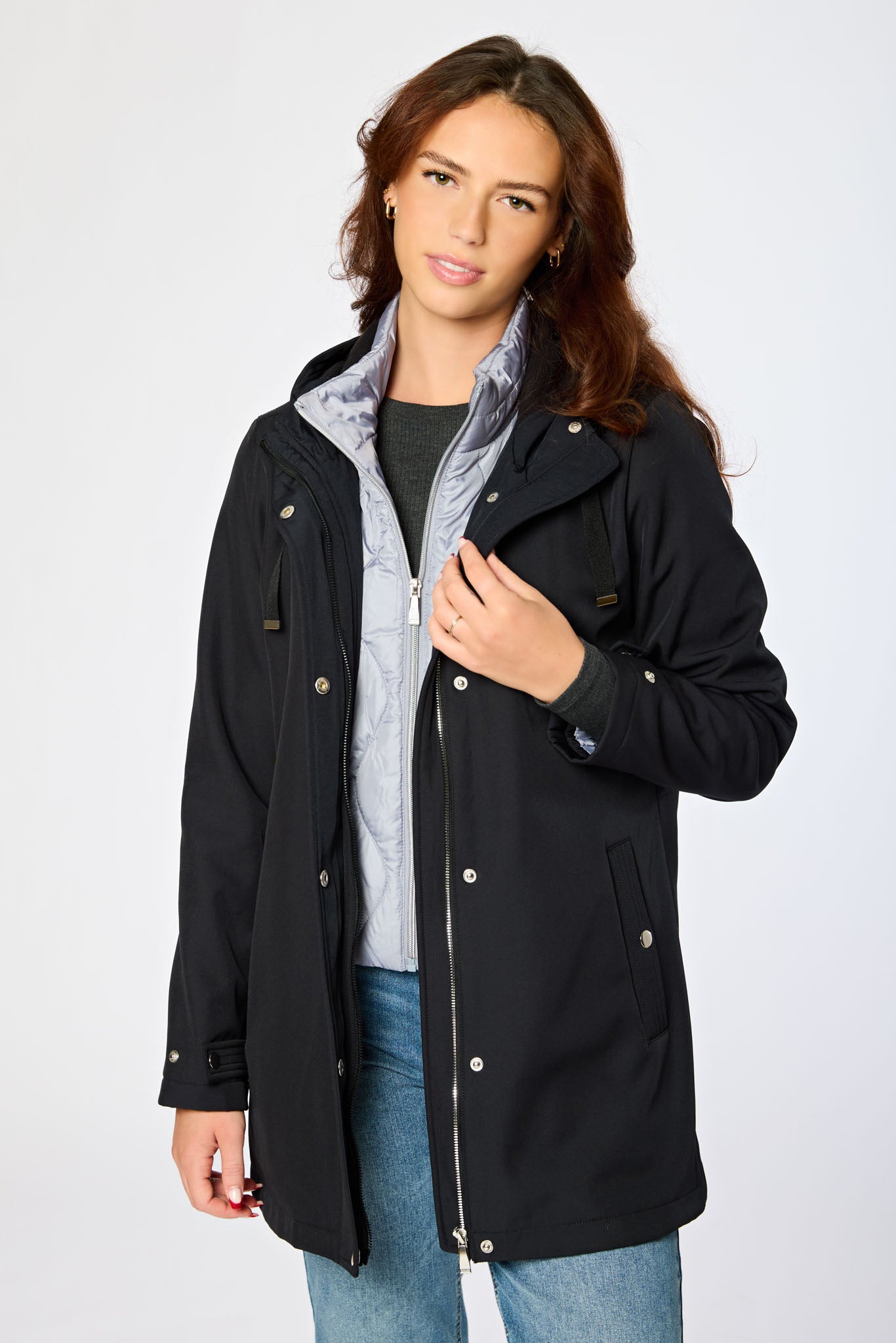 Softshell Jacket with Built-In Mock Vest