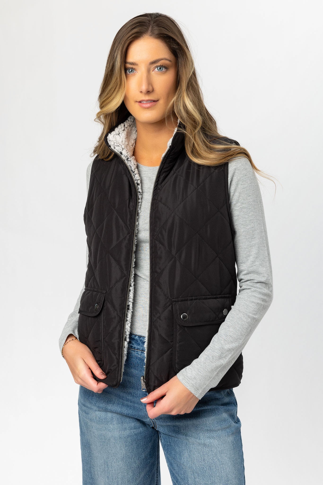 Quilted Reversible Vest