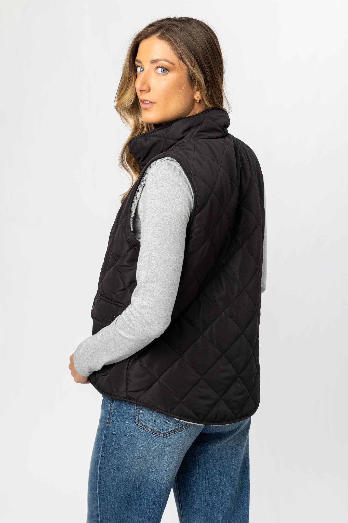Quilted Reversible Vest