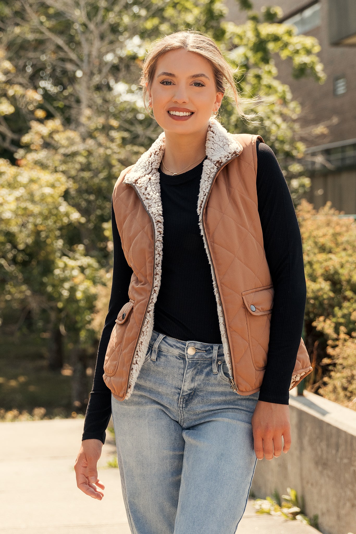 Quilted Reversible Vest
