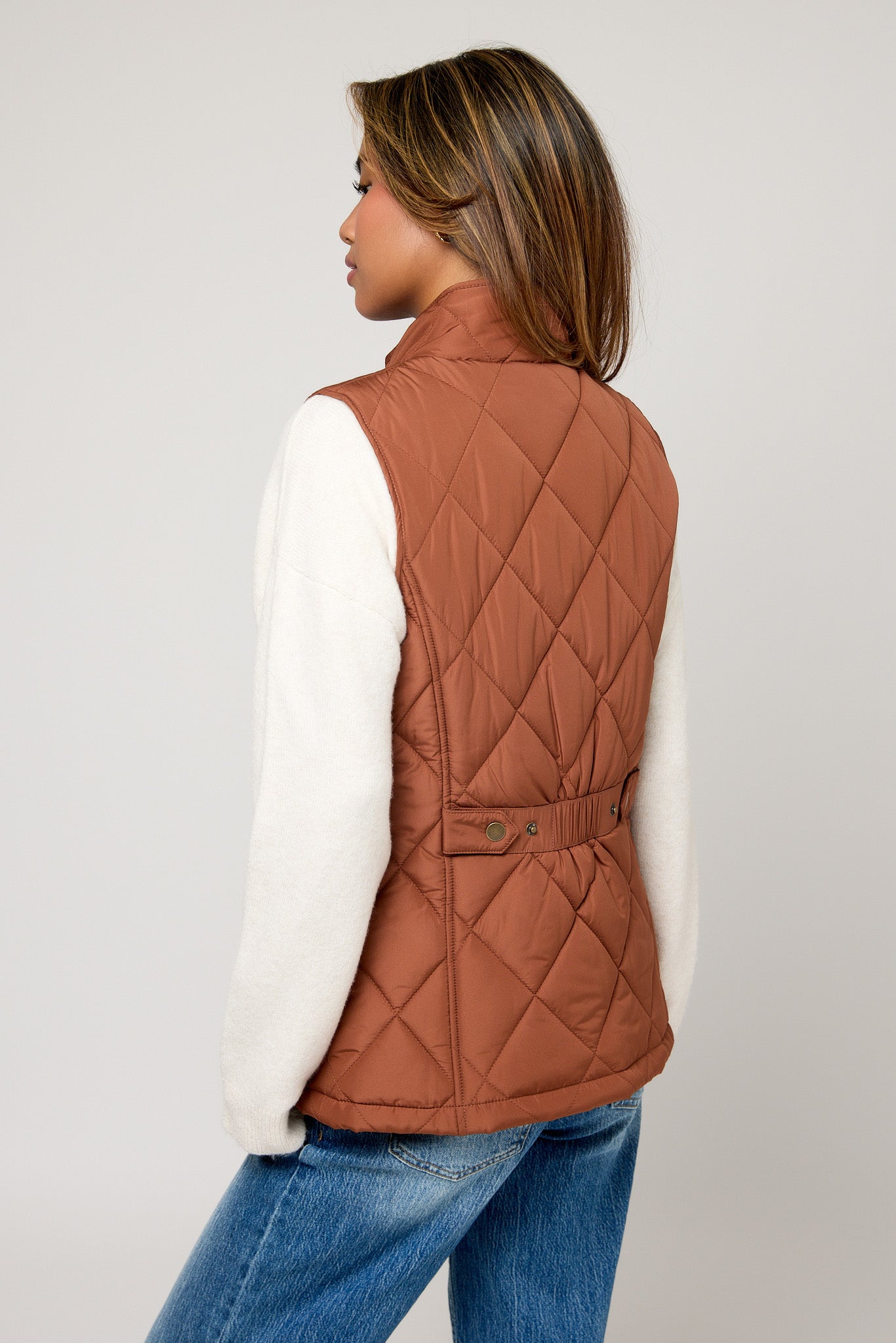 トップス MARNI 21AW Diamond Quilt Vest Diamond Quilt Vest with Corduroy Trim & Adjustable Back Tab – Eclipse