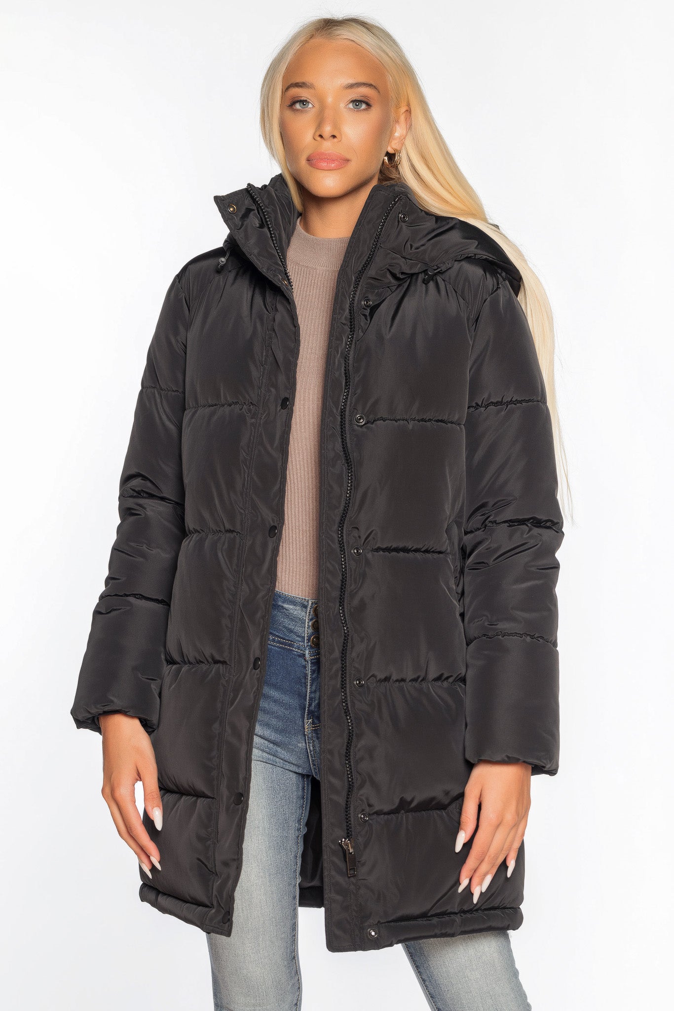 Manteau matelassé à capuchon