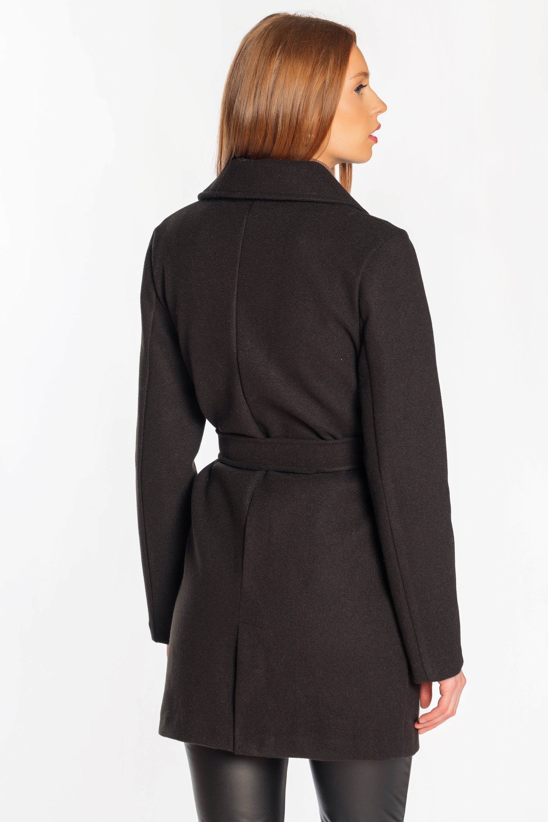 Manteau mélange brossé