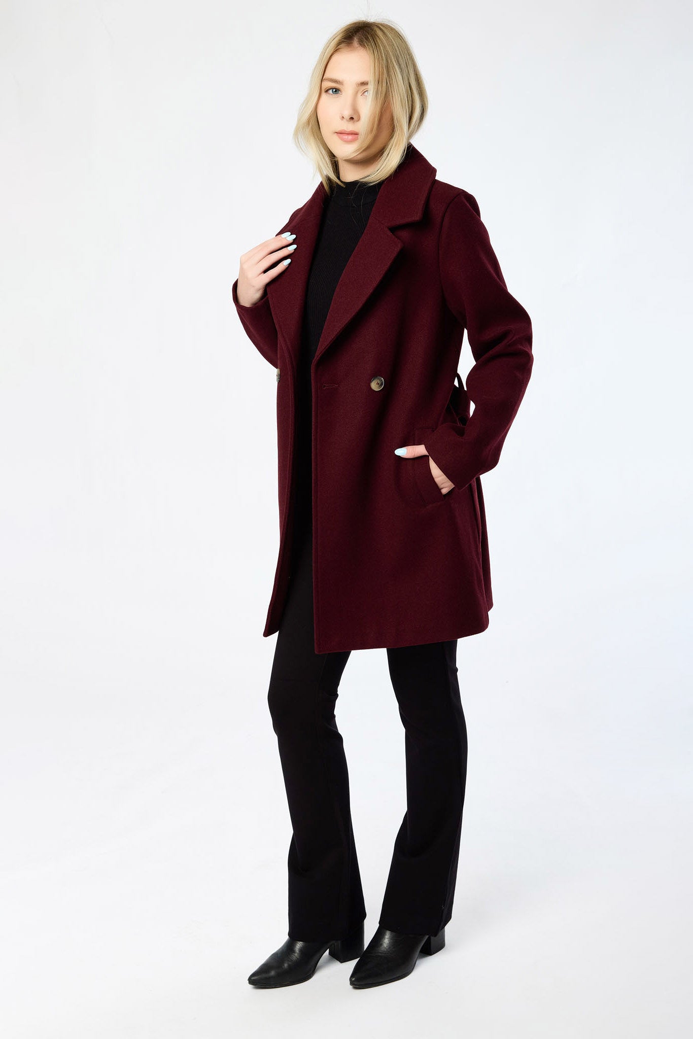 Brushed Mélange Coat