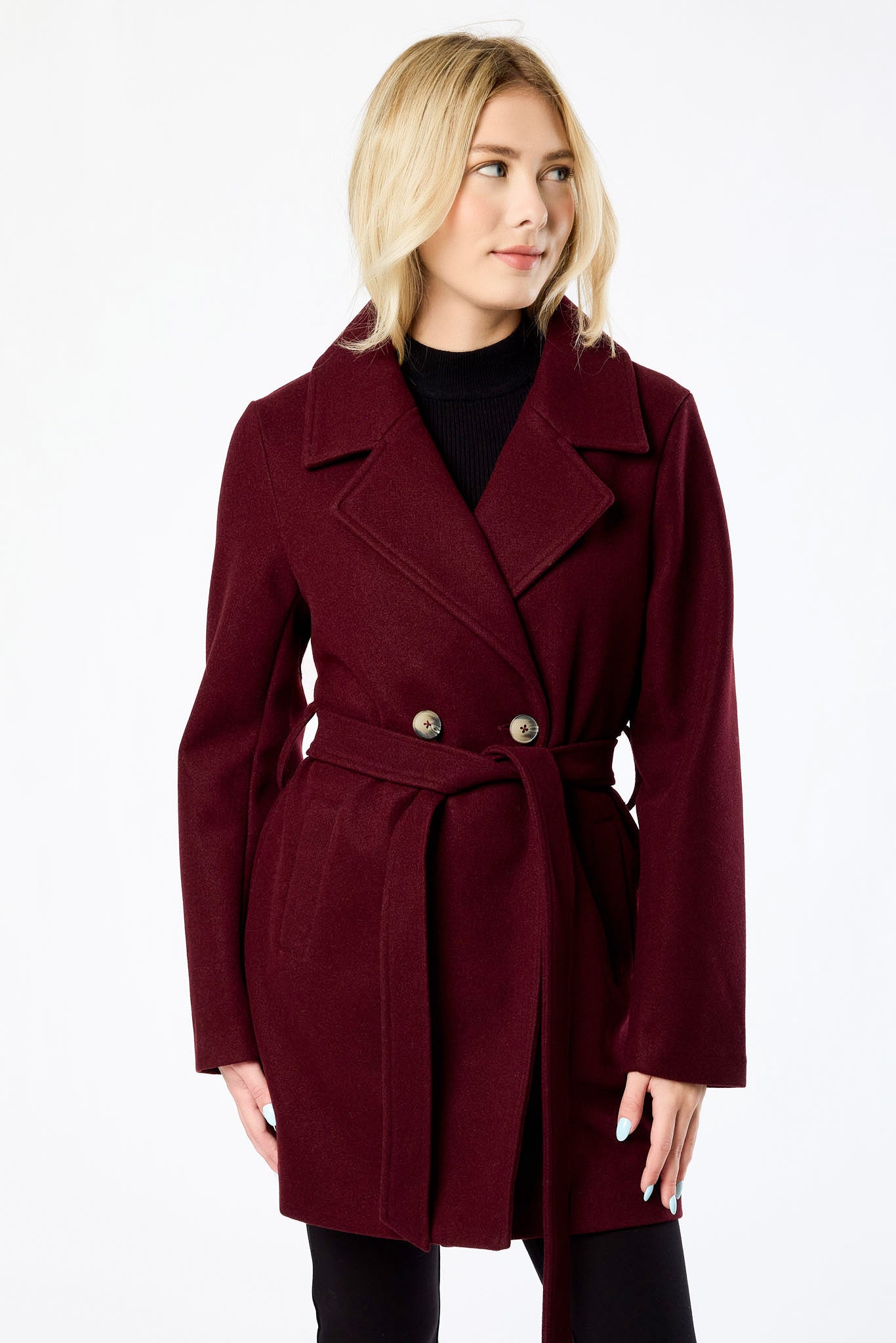 Brushed Mélange Coat