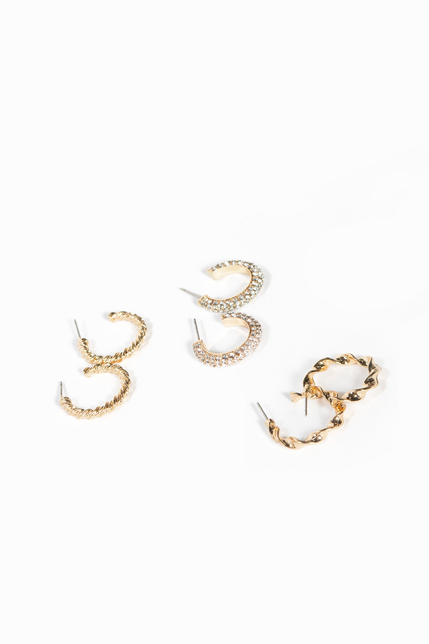 Set of 3 Hoop Earrings