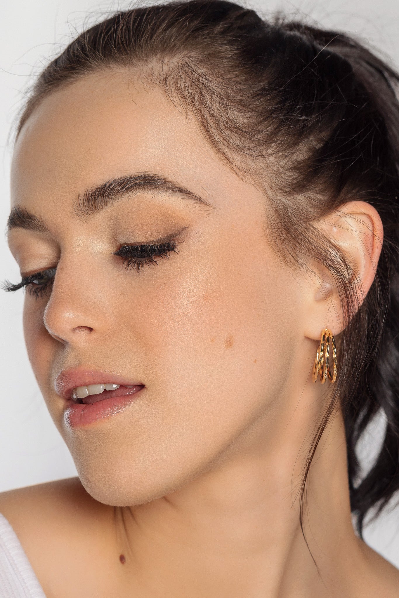 Triple Twisted Hoop Earring