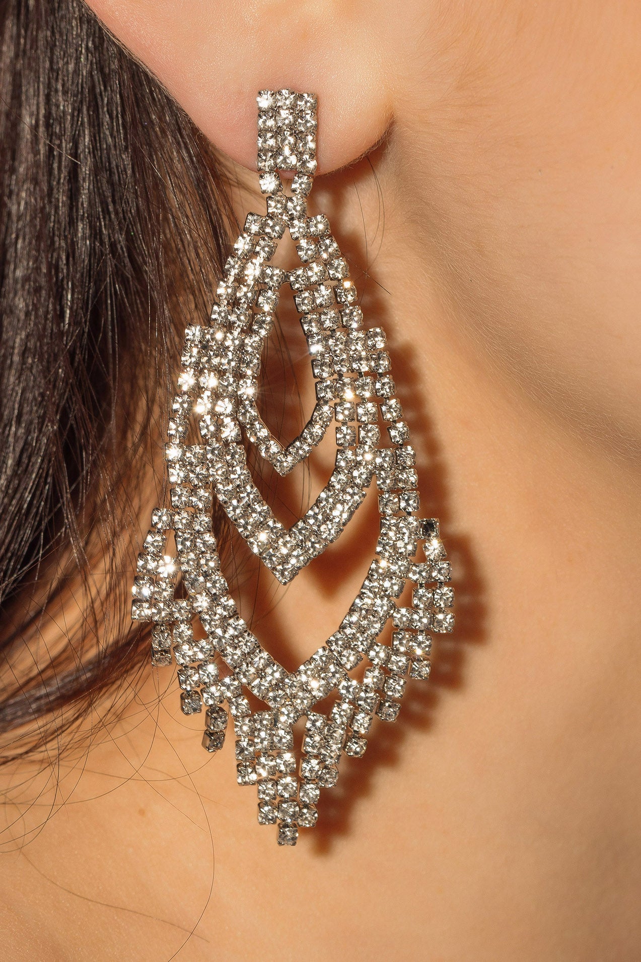 Boucles d'oreilles pendantes goutte d'eau
