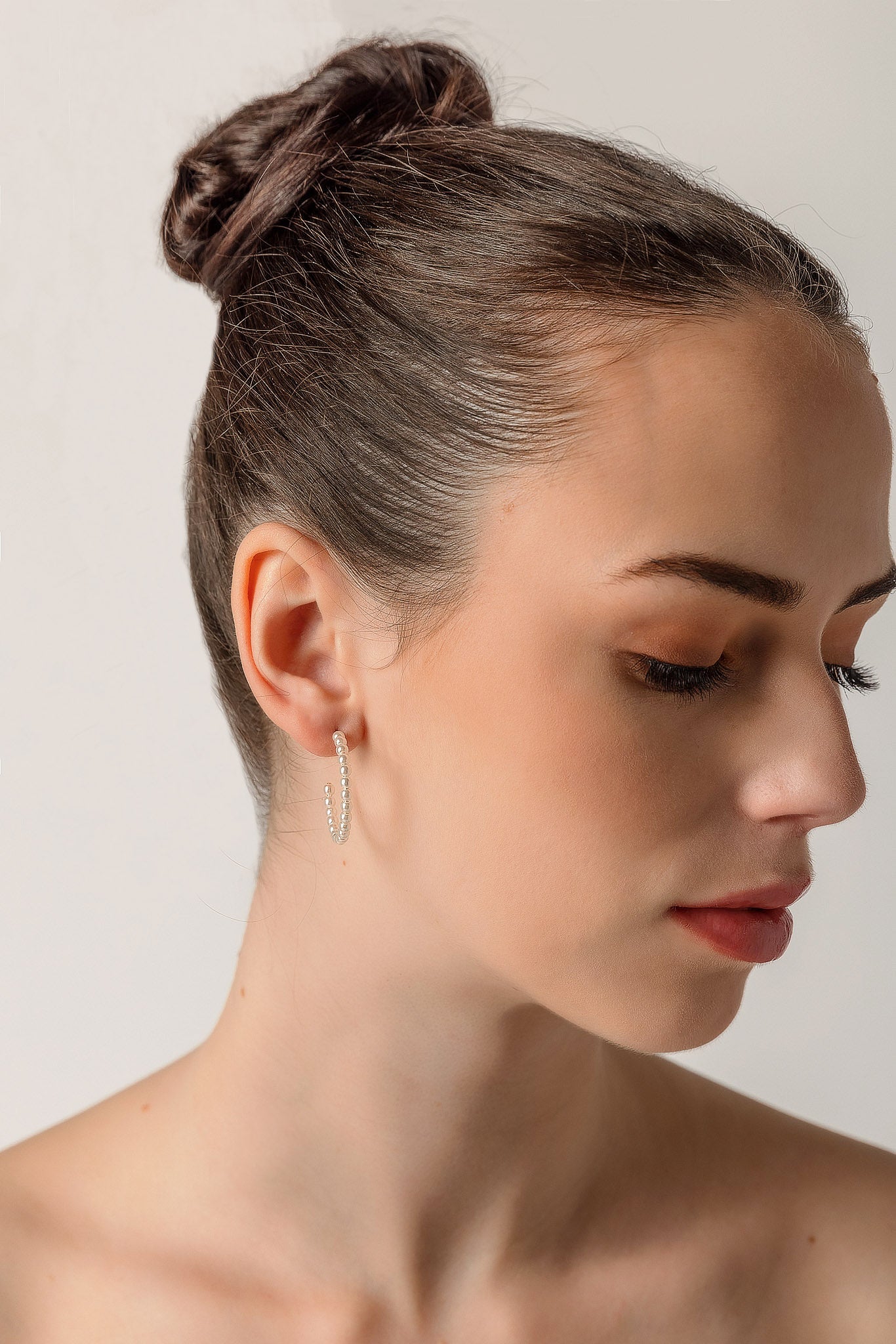 Pearl Hoop Earrings