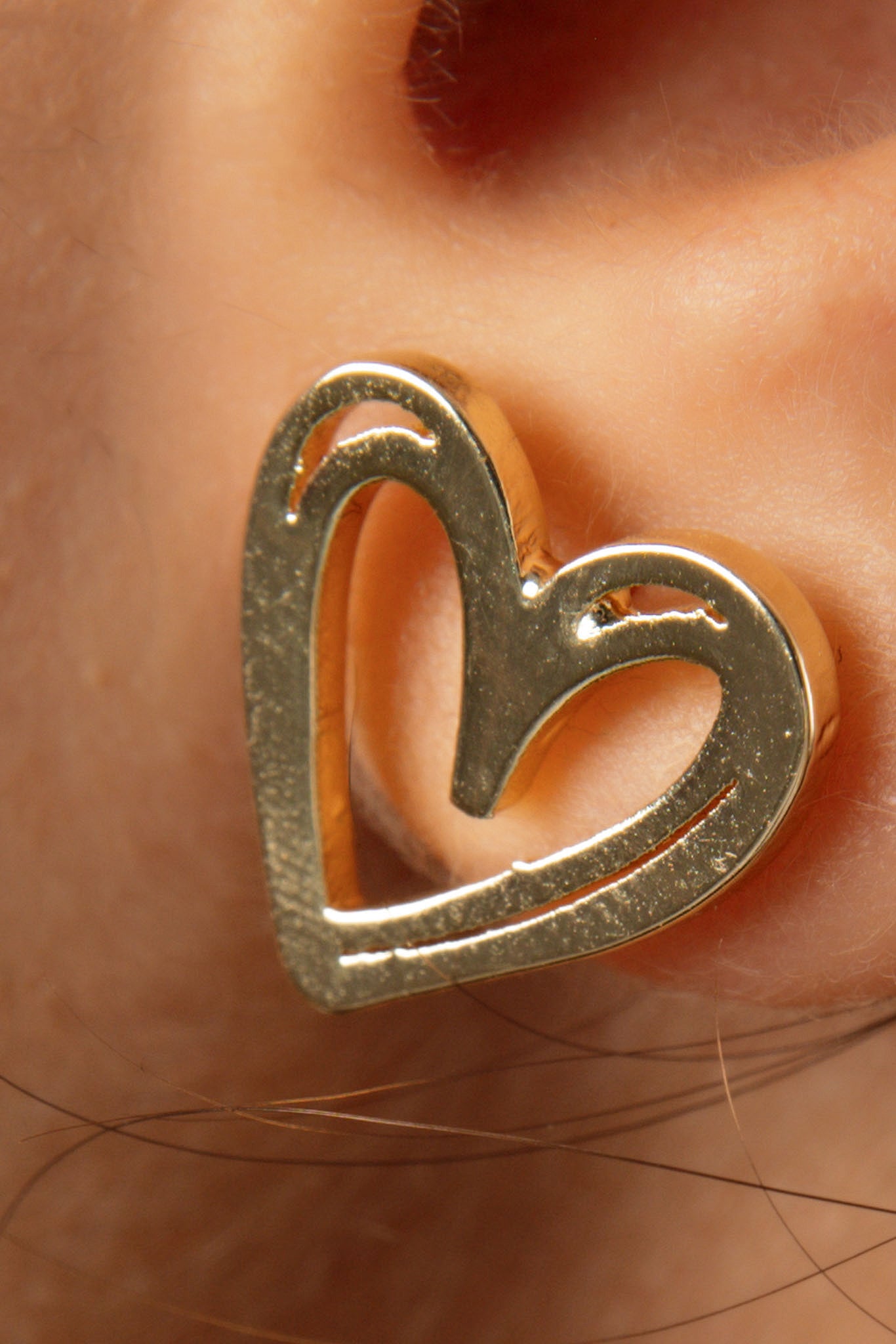 Heart Outline Earrings