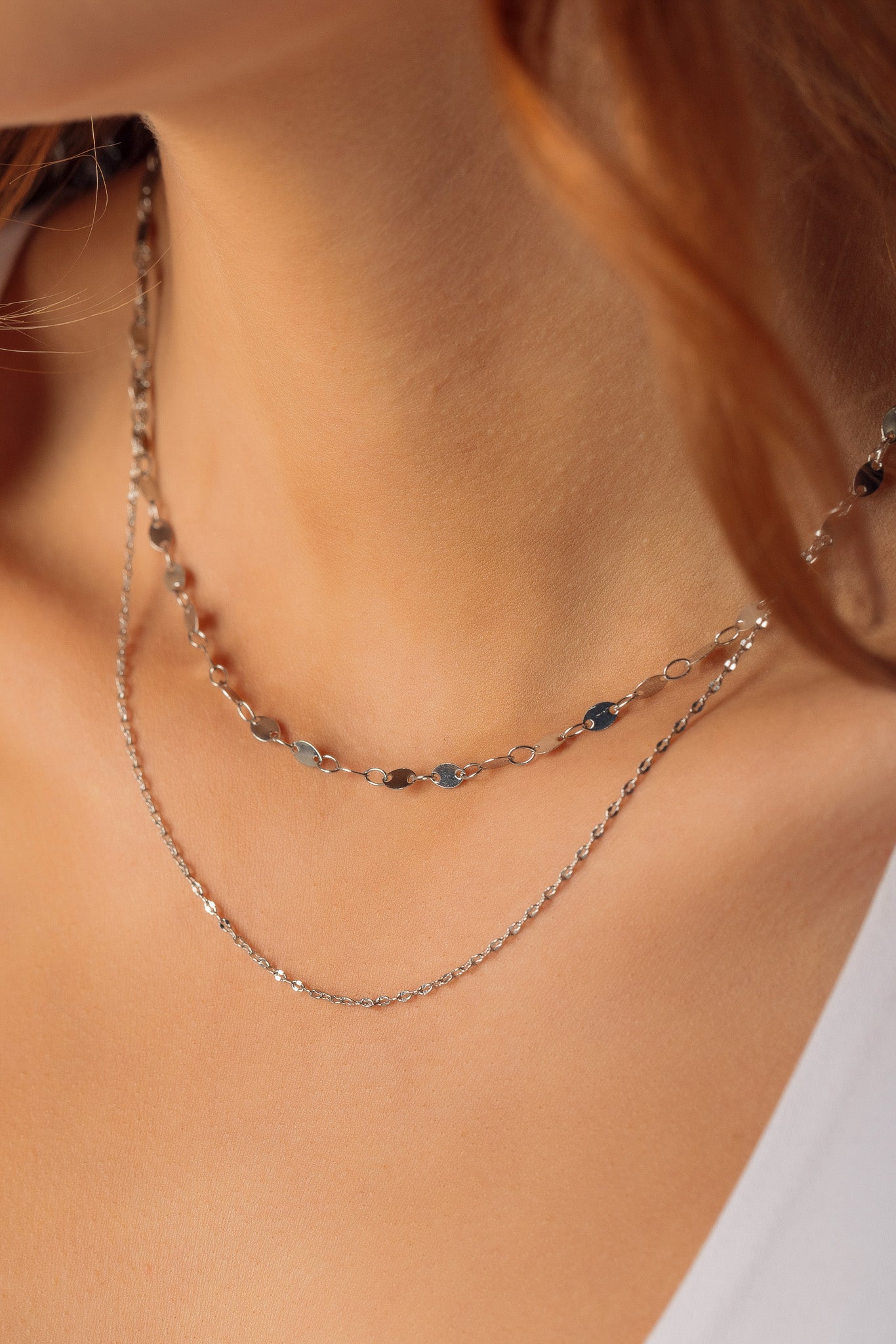 Collier délicat double brin