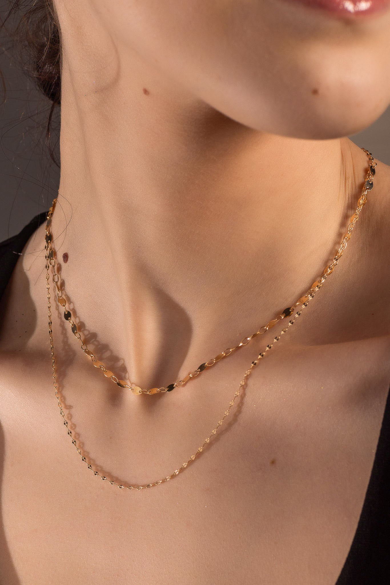Collier délicat double brin
