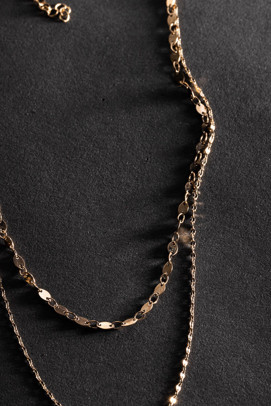 Collier délicat double brin
