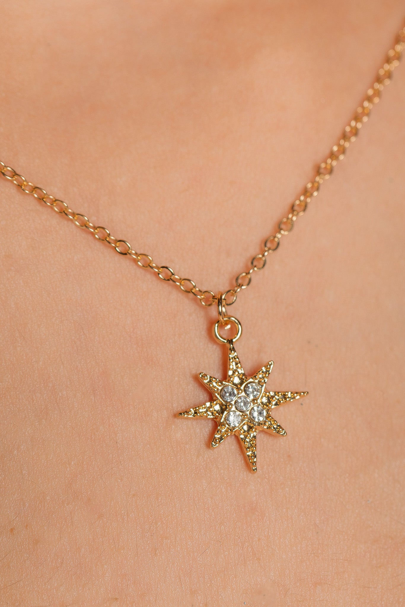 Rhinestone Star Pendant