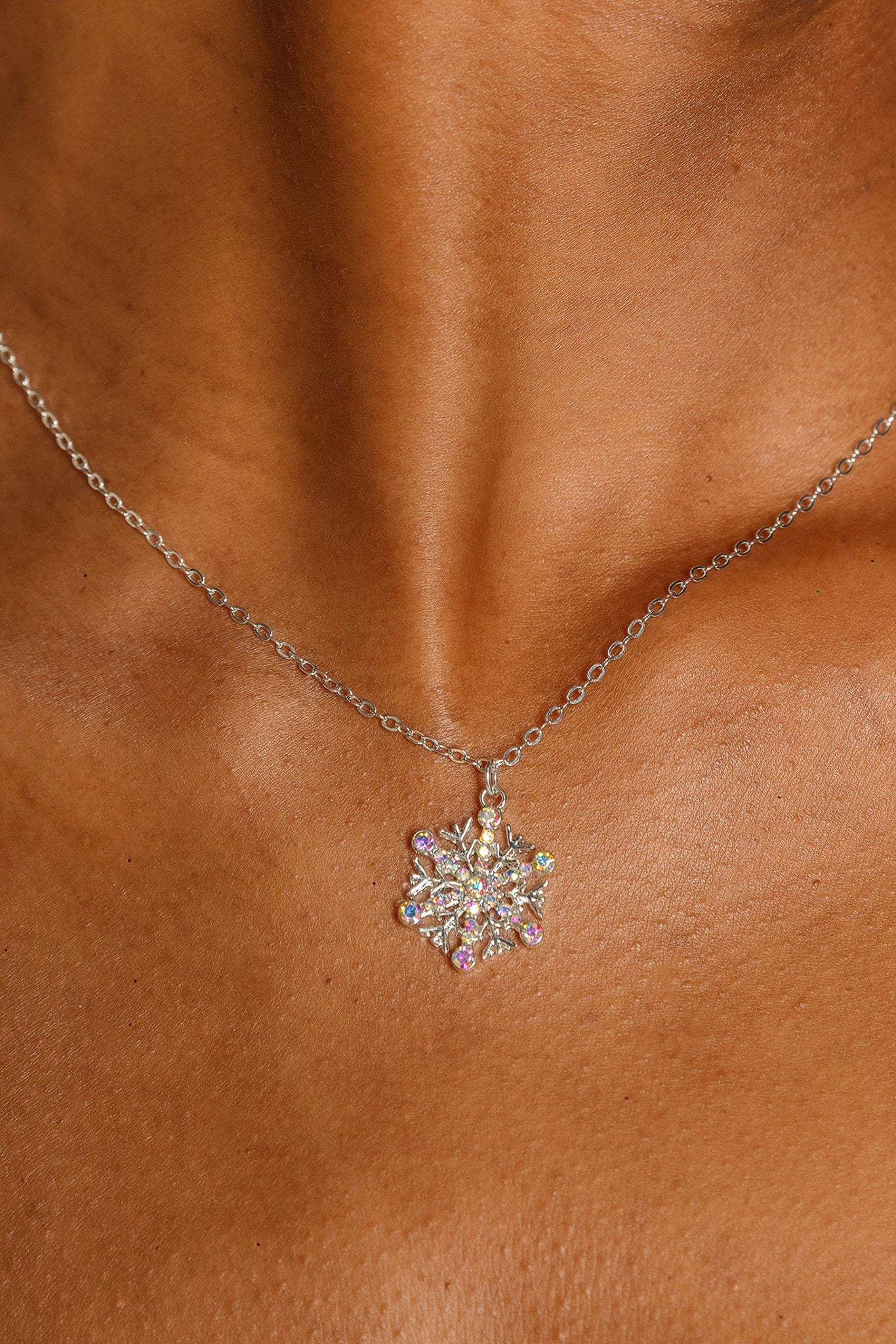 Sparkly Snowflake Necklace