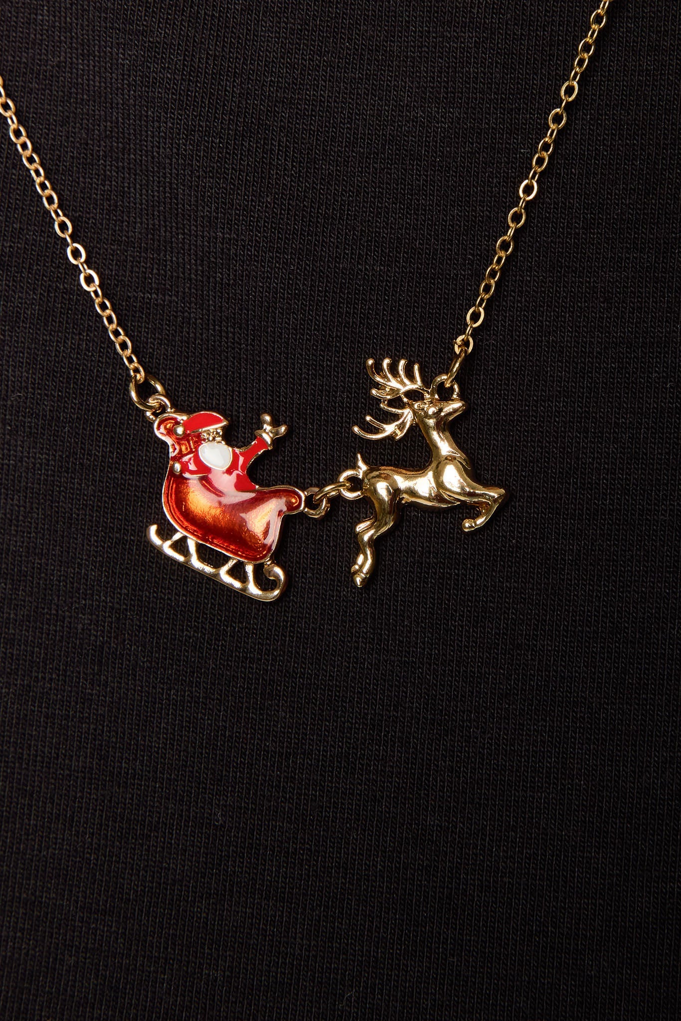 Santa's Sleigh Necklace