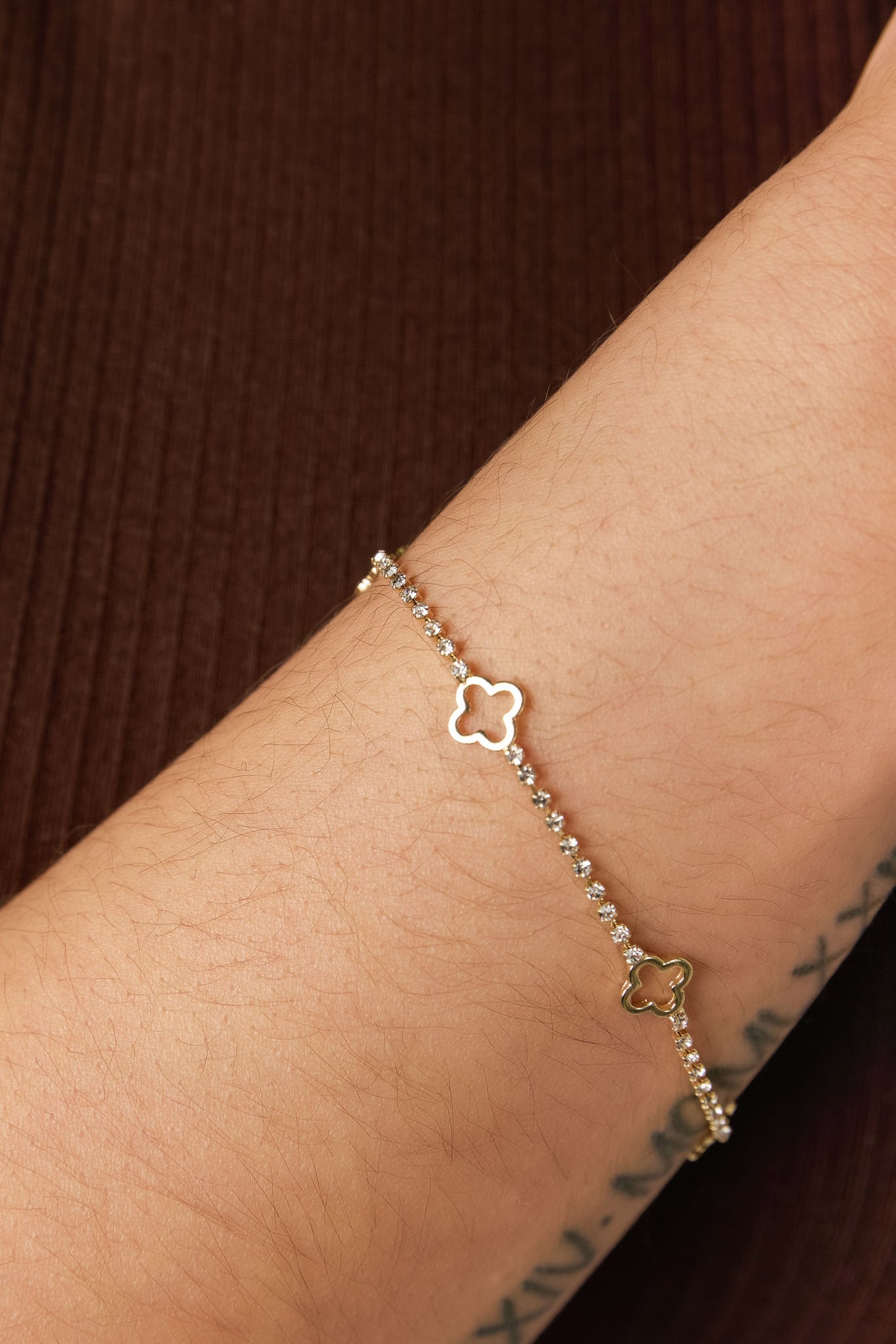 Sparkling Clover Delight Bracelet