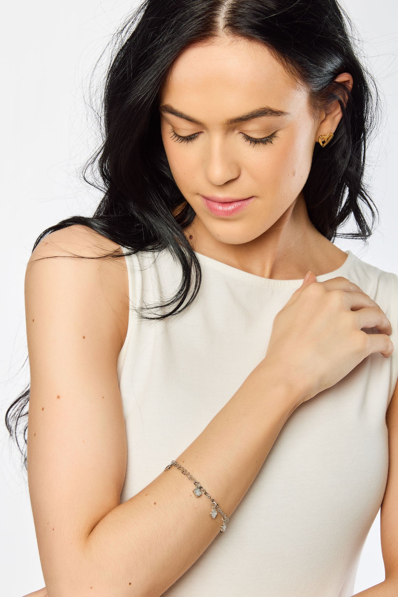Clover Charm Double-Layered Bracelet