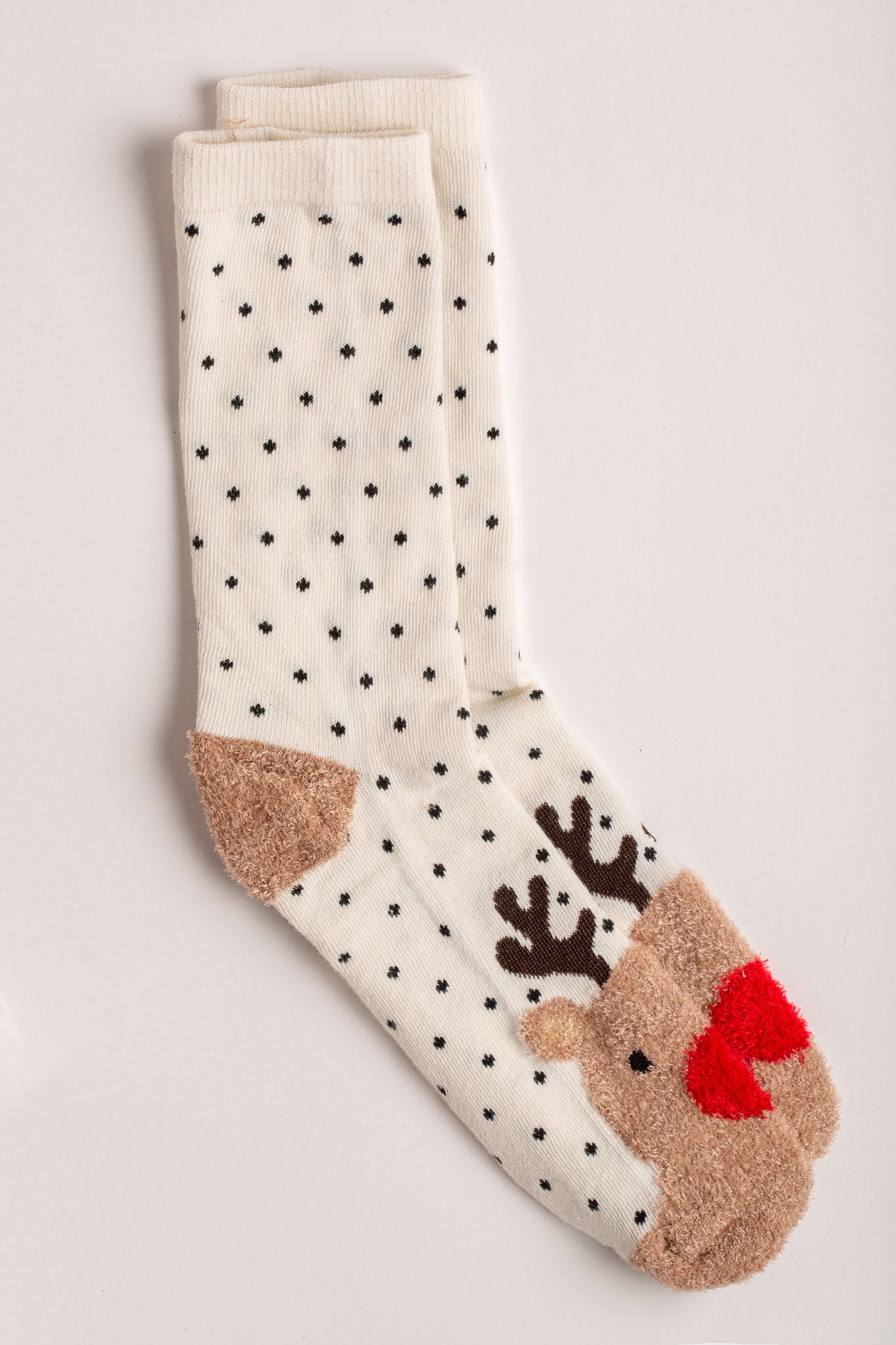 Chaussettes de rennes pelucheux