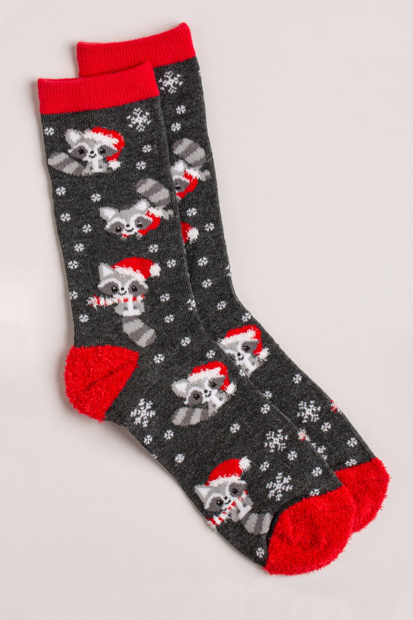 Raccoon Holiday Socks