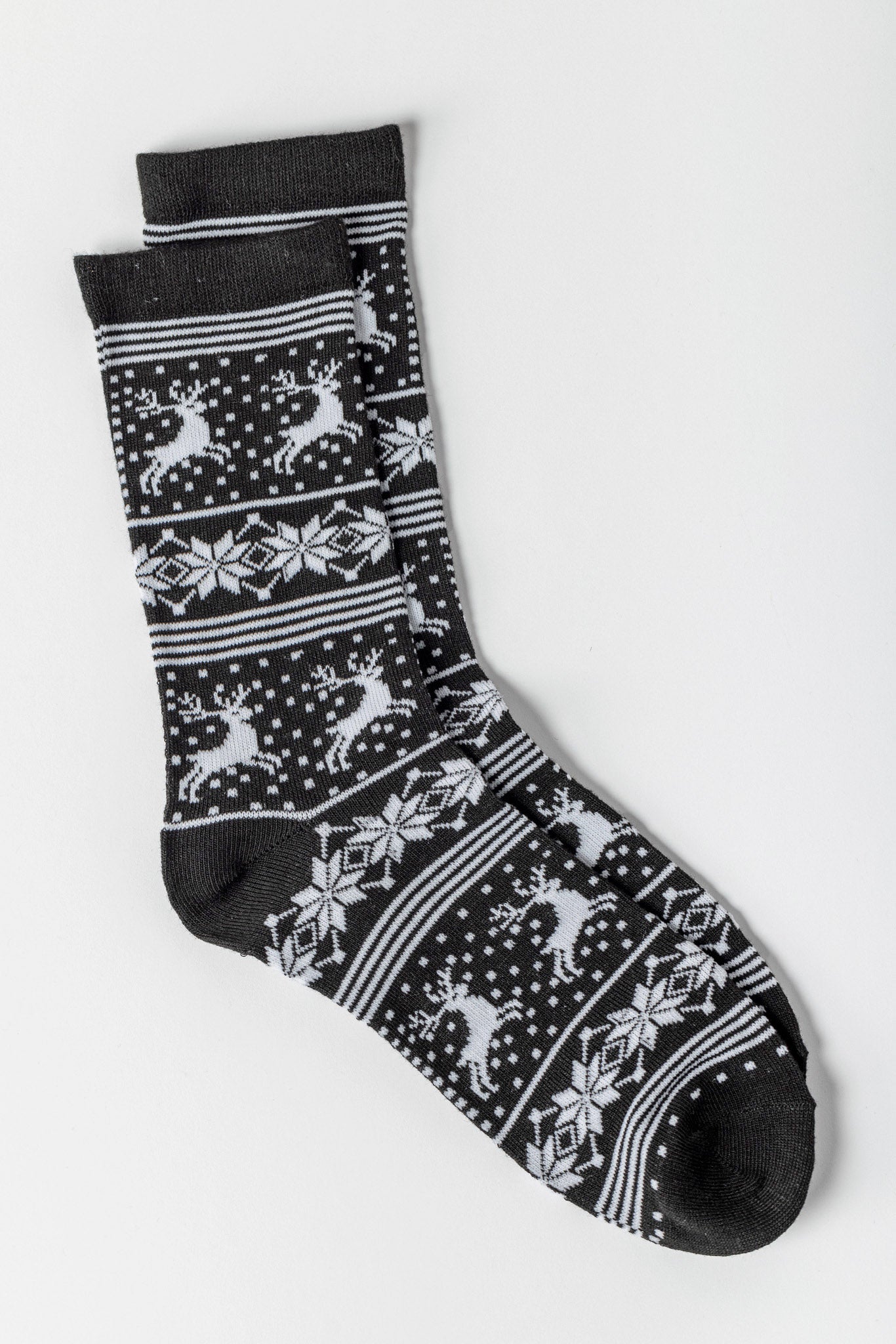 Snowflake and Reindeer Socks