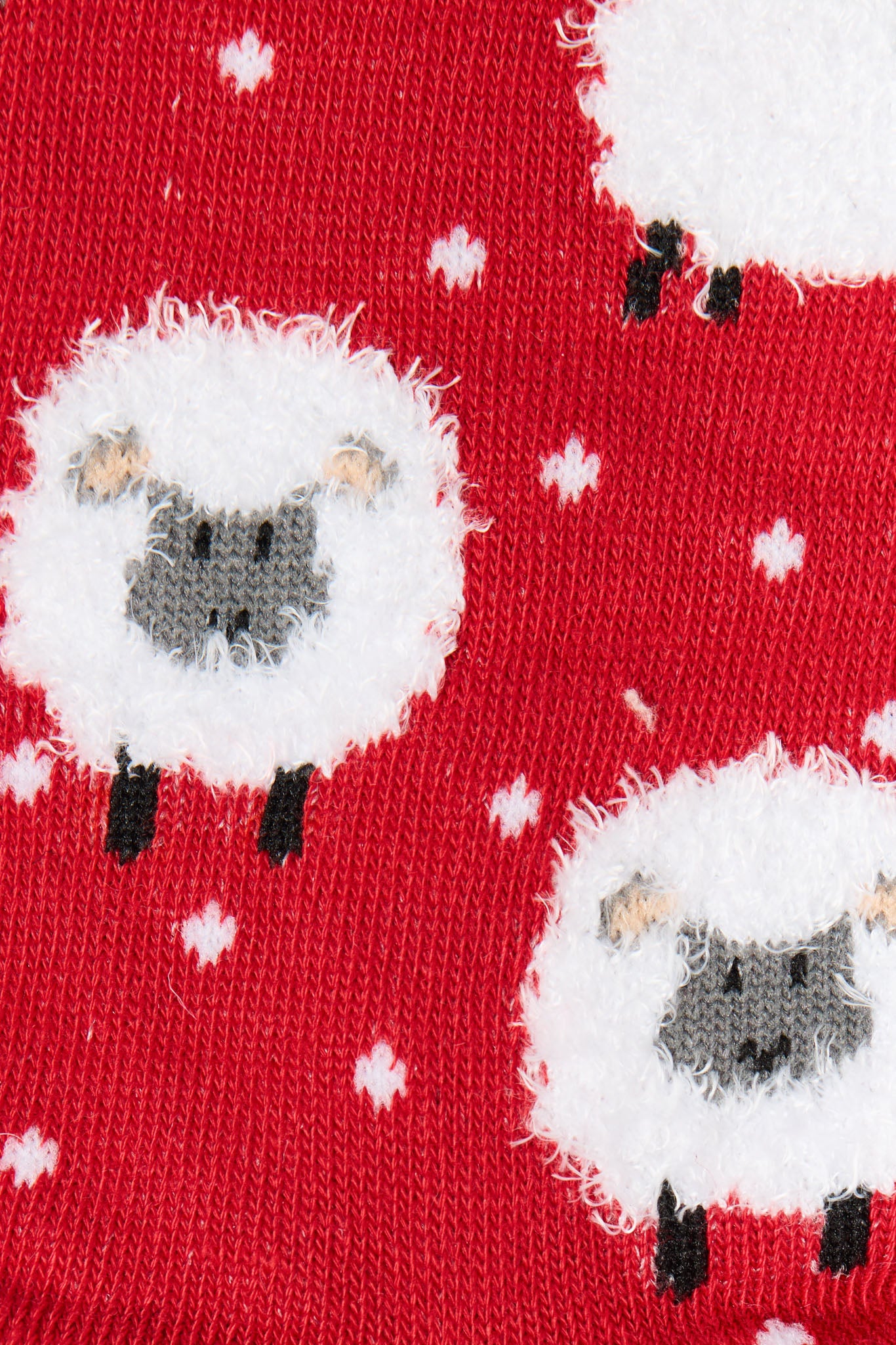 Textured-Sheep with Mini Dots Socks