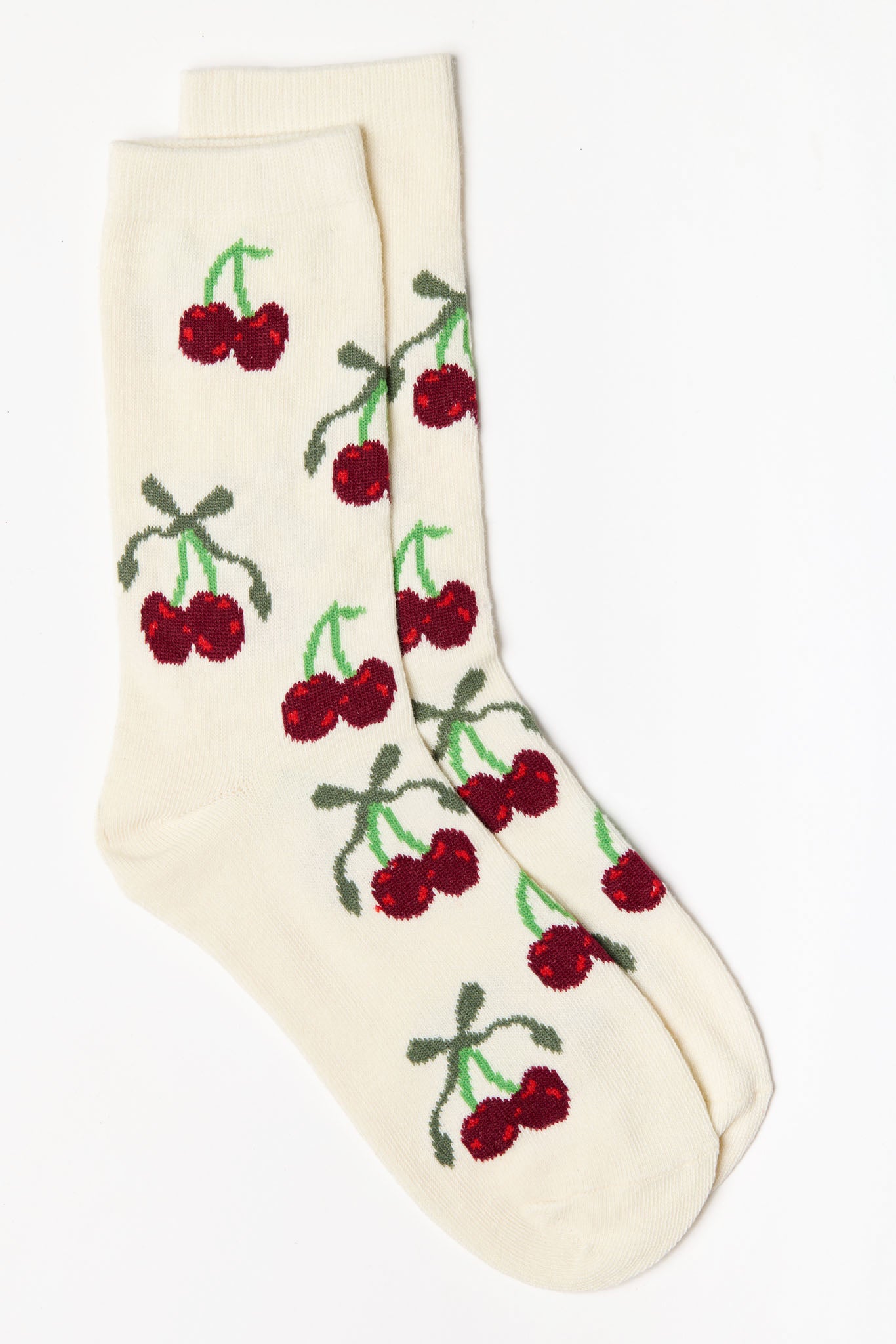 Bowed Cherries Socks