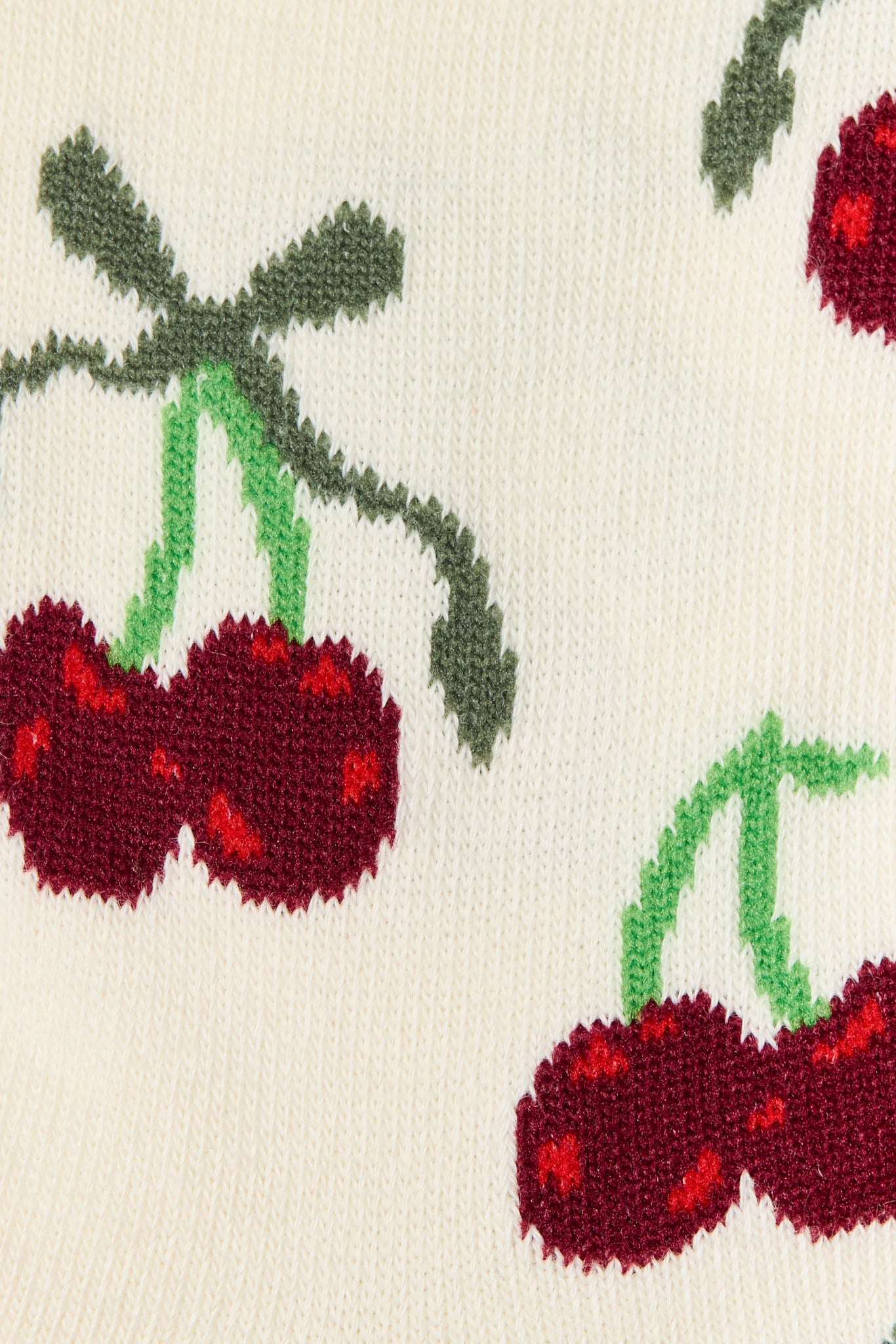 Bowed Cherries Socks