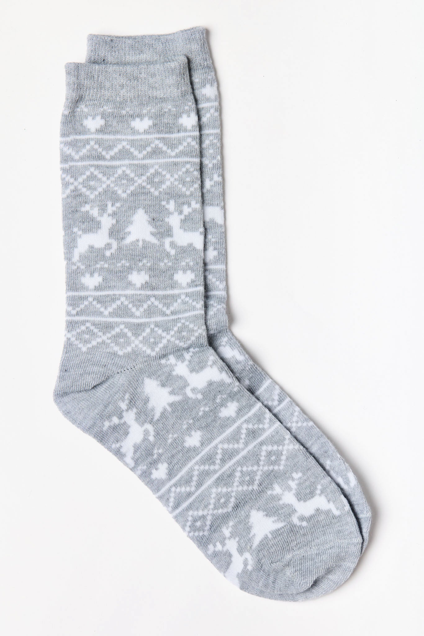 Reindeer Fairisle Socks