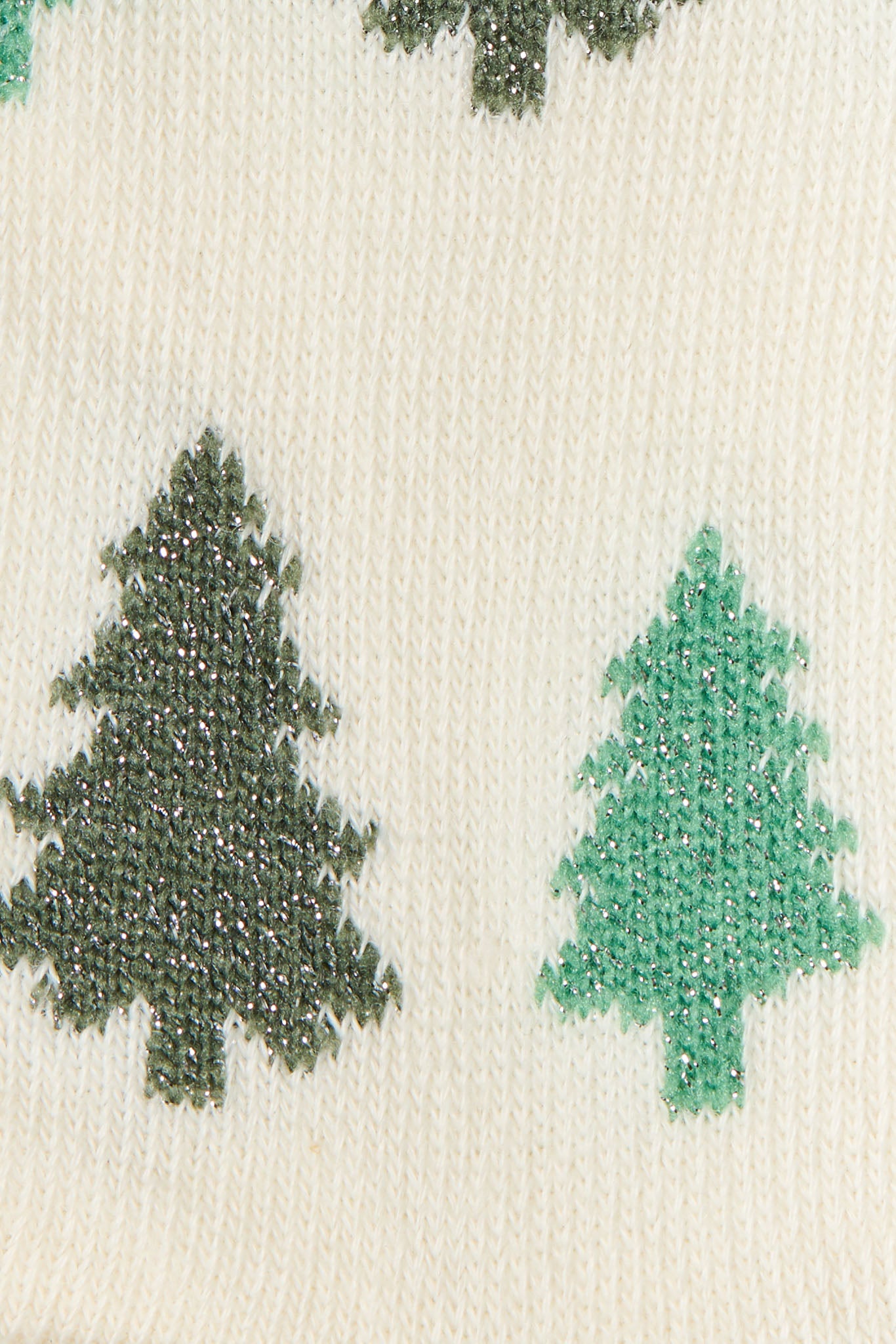 Lurex Christmas Trees Socks