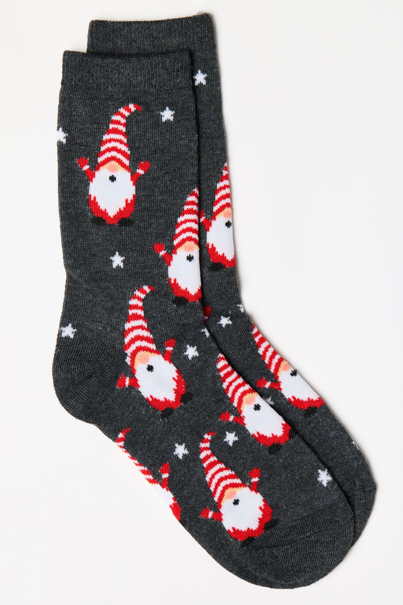 Holiday Gnome with Stars Socks