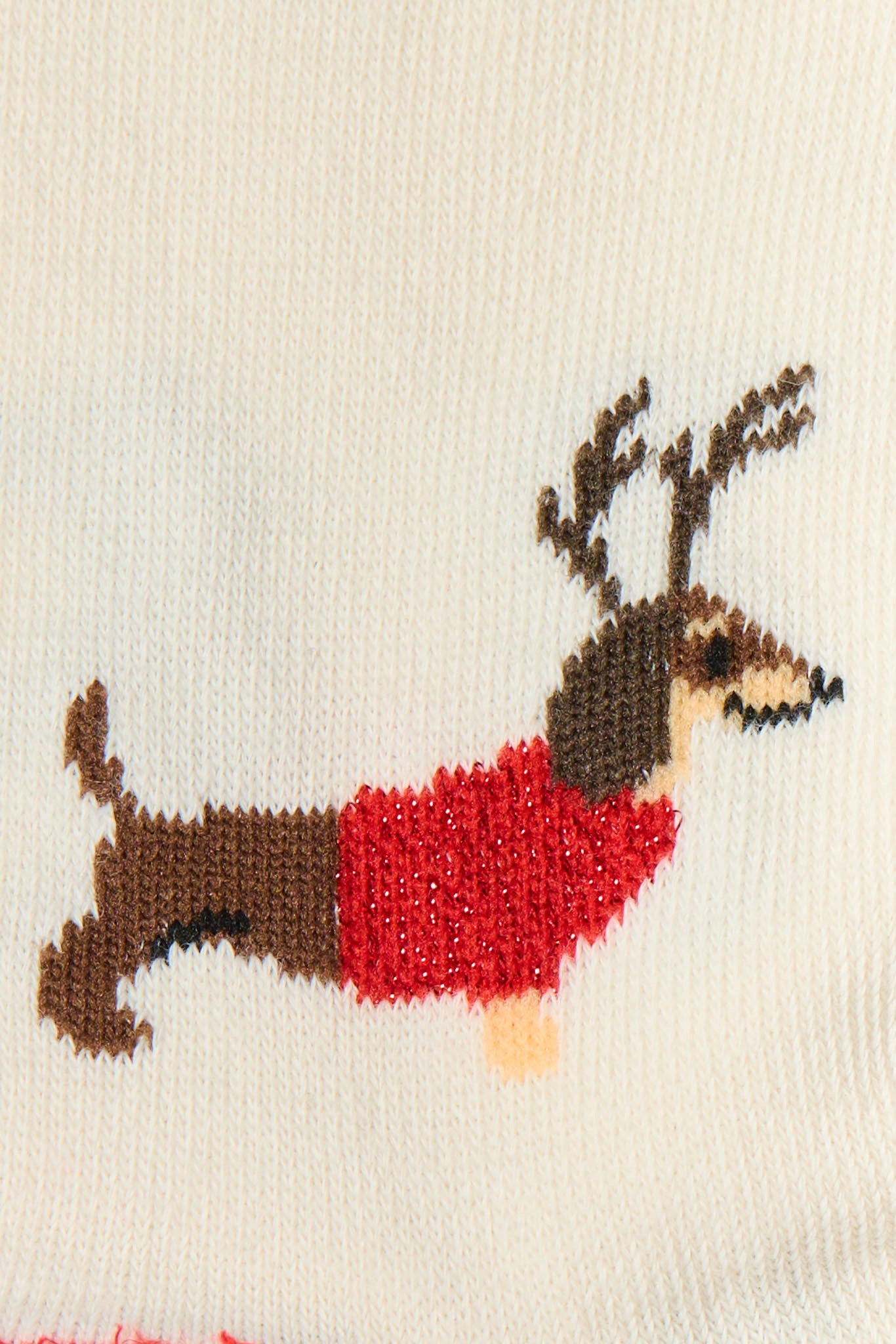 Holiday Dachshunds Socks with Fuzzy Heel and Toe