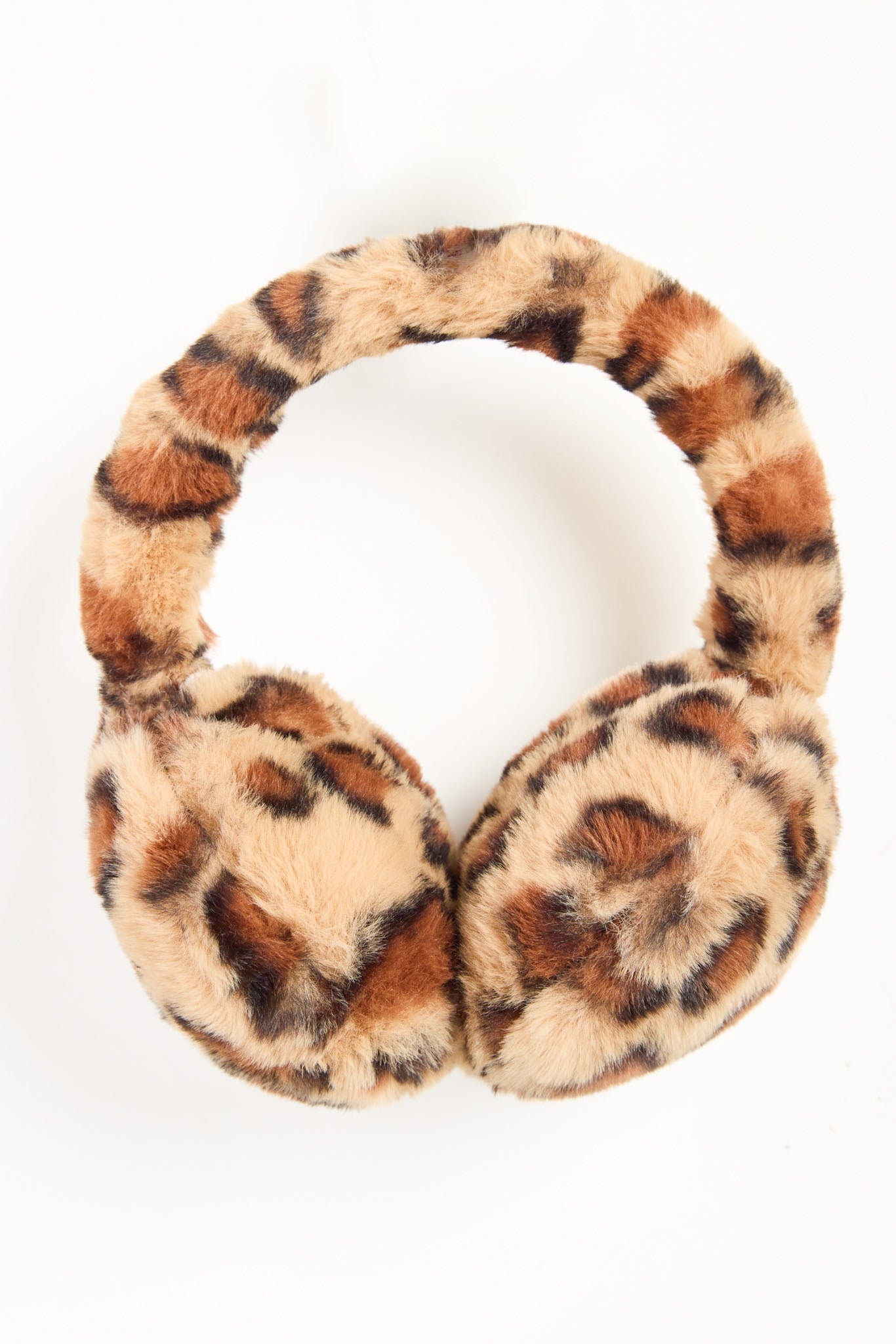 Leopard Print Fur Earmuffs