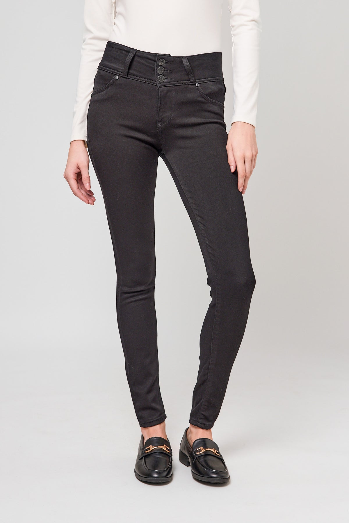 WallFlower Noir Wash InstaSoft Sassy Skinny High-Rise Jegging
