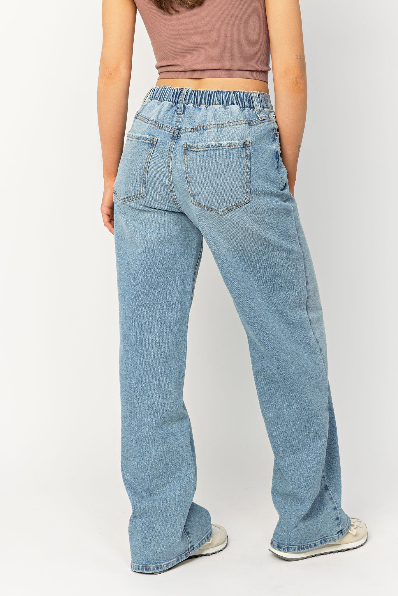 Myka Wash Wide Leg Jeans by Celebrity Pink