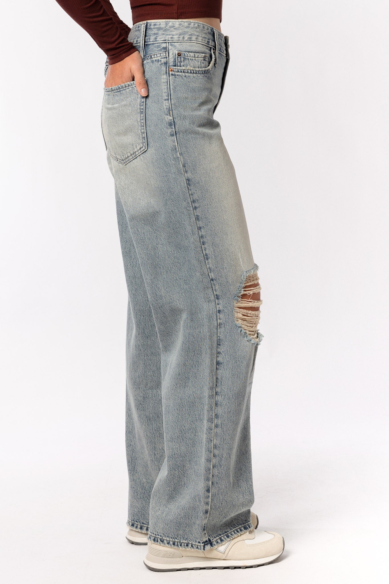 YMI High-Rise Relaxed Wide-Leg Jean