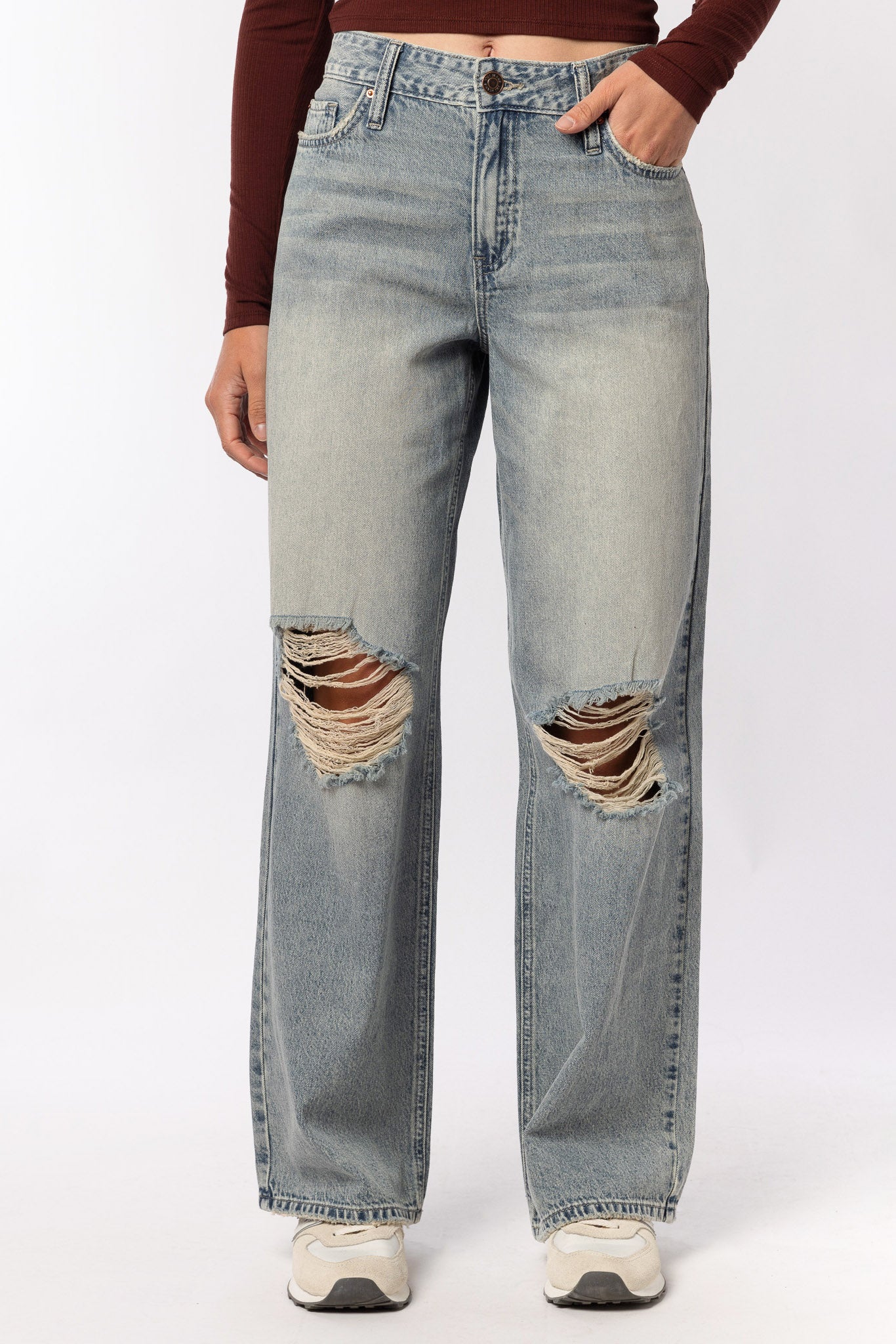 YMI High-Rise Relaxed Wide-Leg Jean