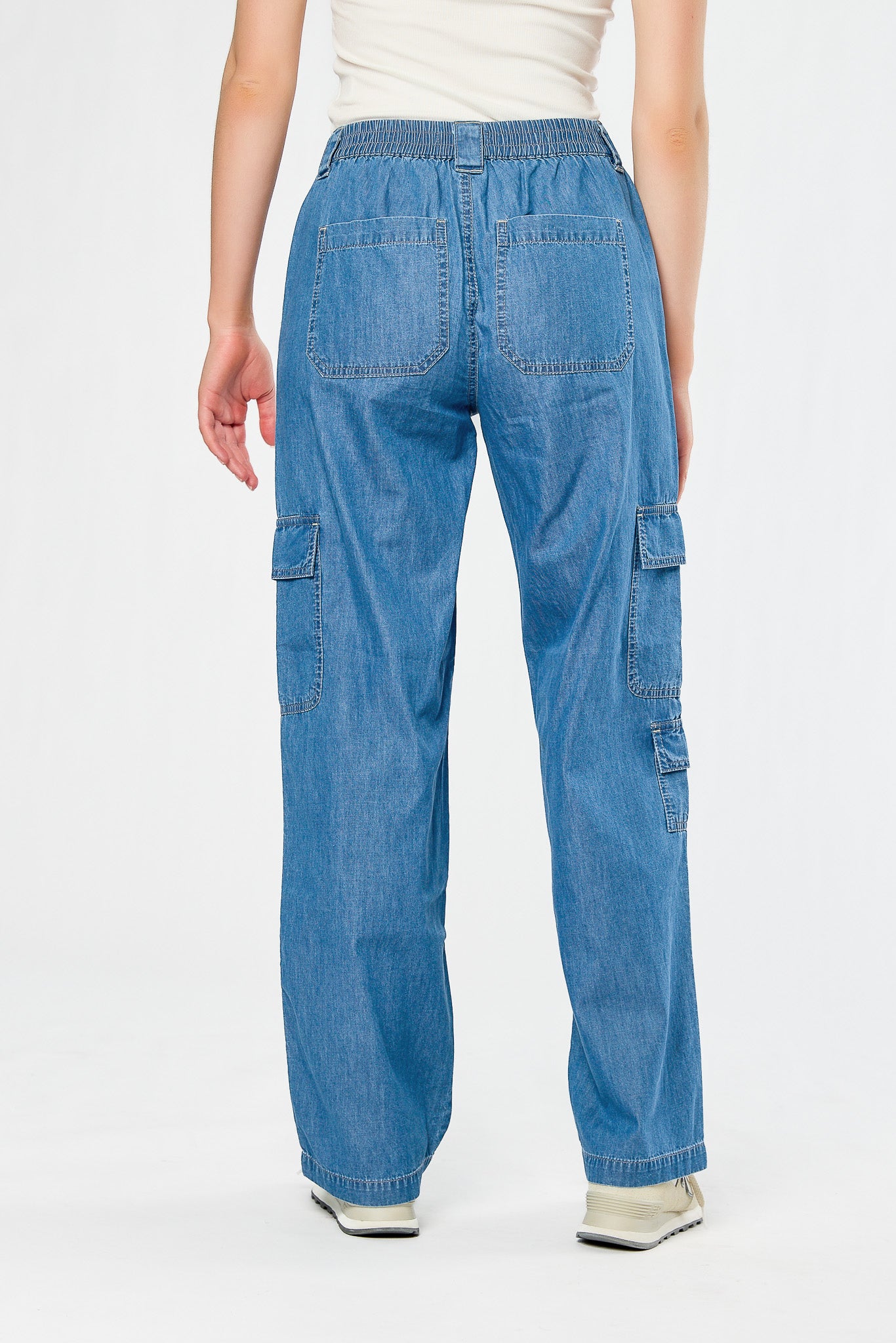 Almost Famous Chambray Cargo Skater Jean