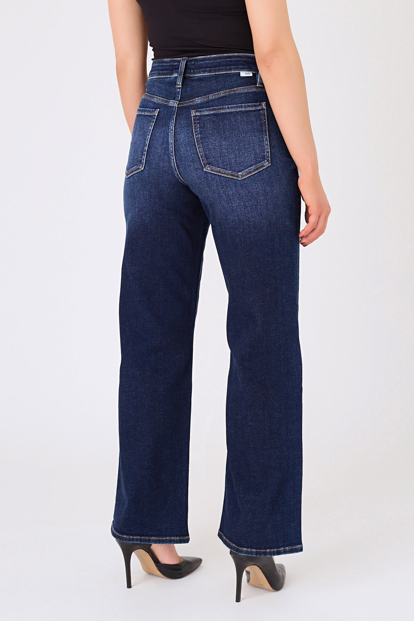 RFM "Hailey" Dark Wash High-Rise Wide-Leg Jean