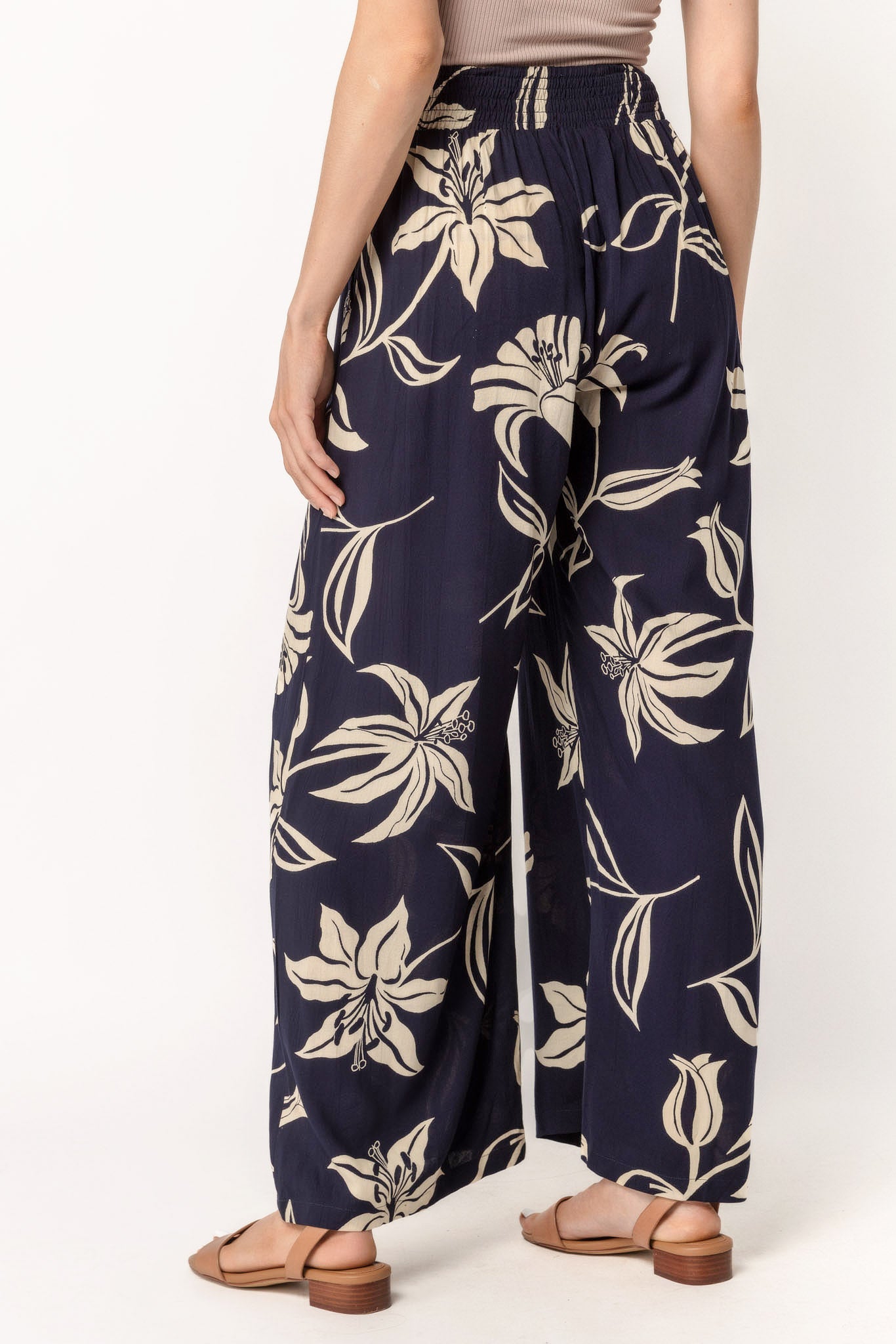 Lily Palazzo Pant with Tie-Belt