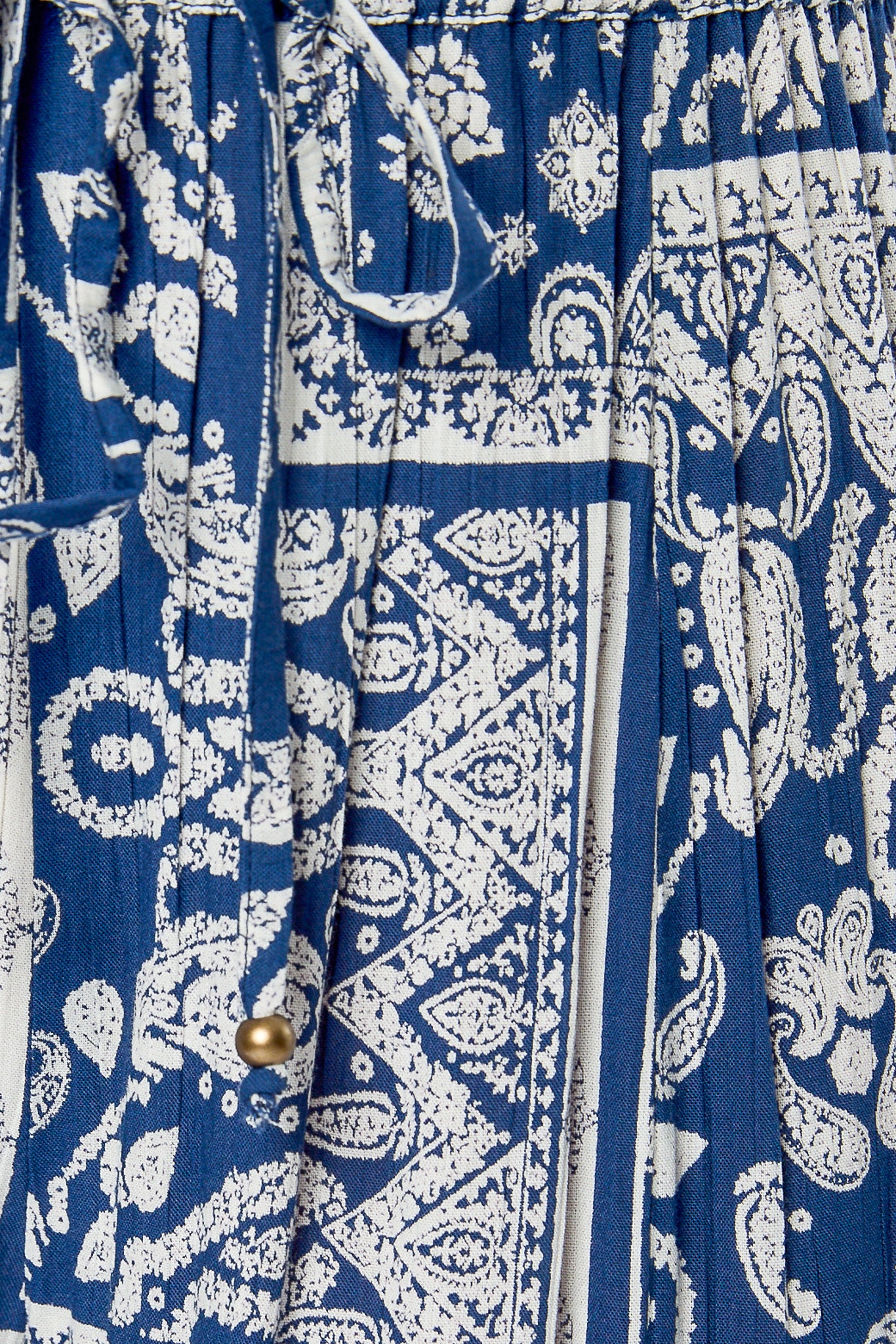 Bandana Print Palazzo Pant with Drawstring Waist