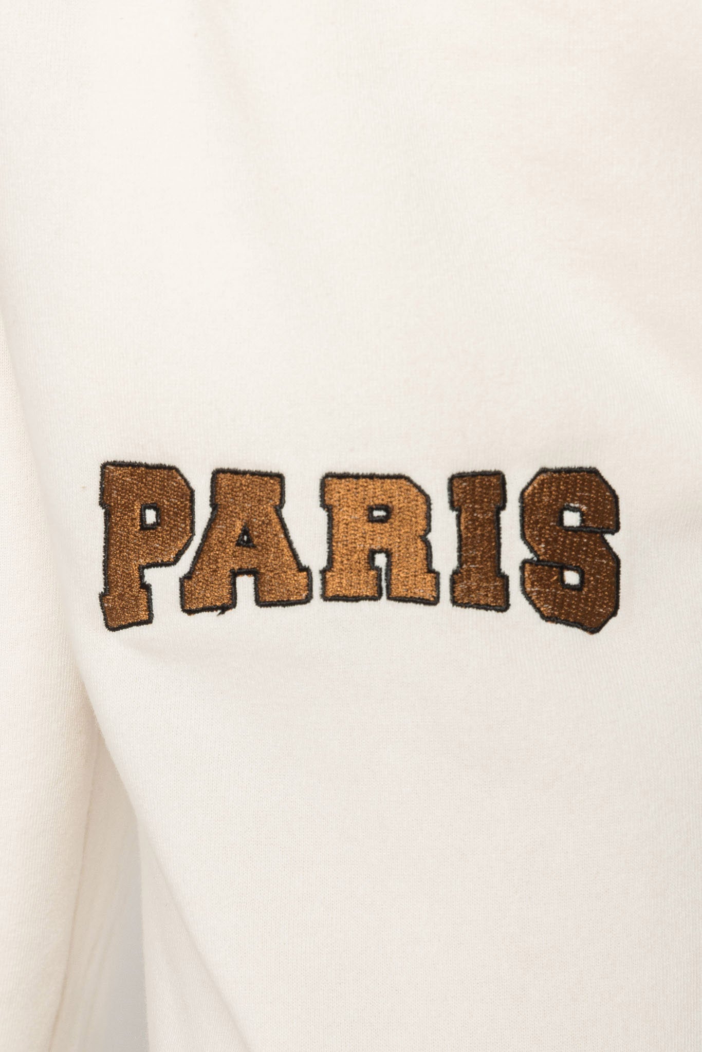 Paris Embroidered Wide Leg Sweatpant