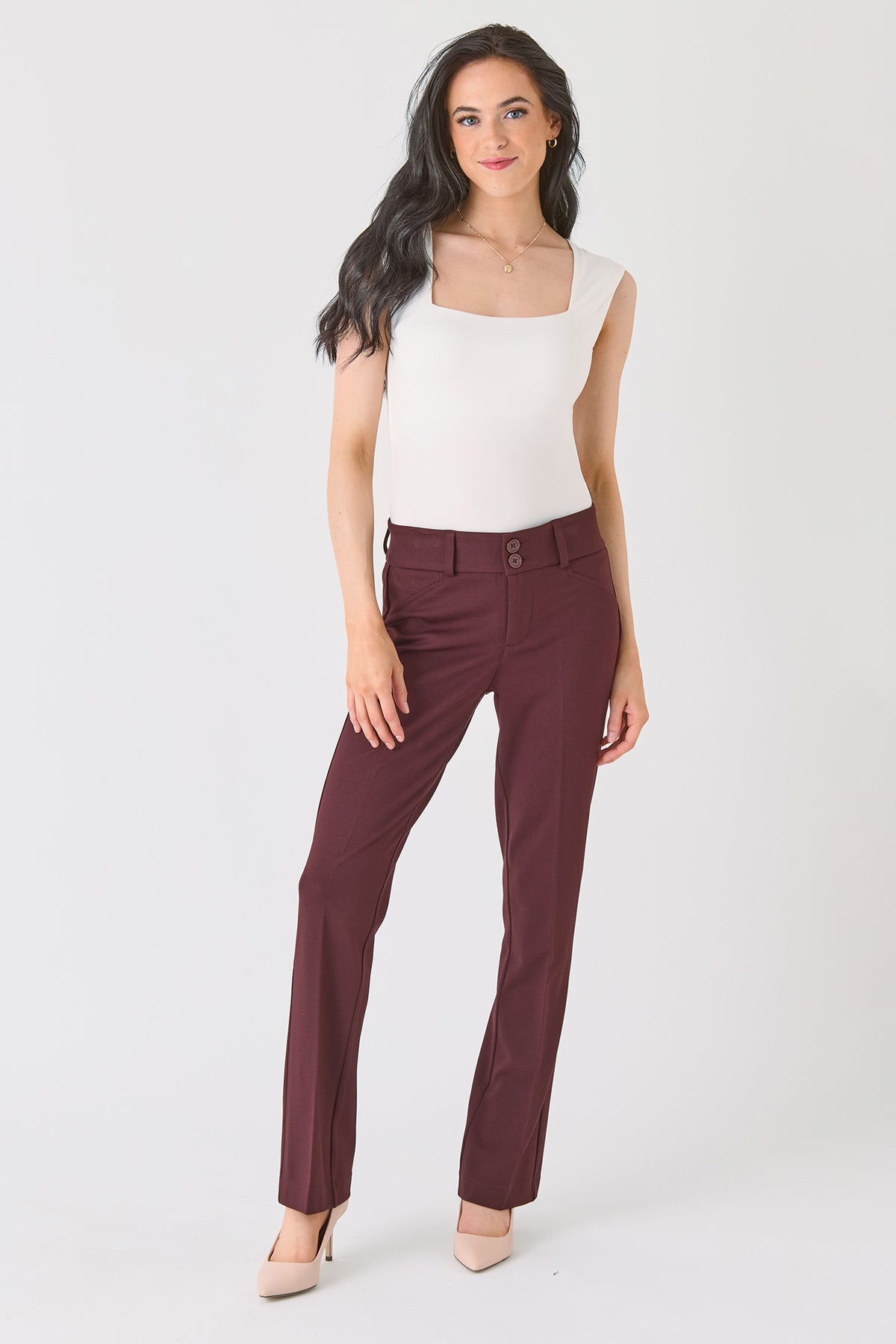 Mid-Rise Bootcut Trouser