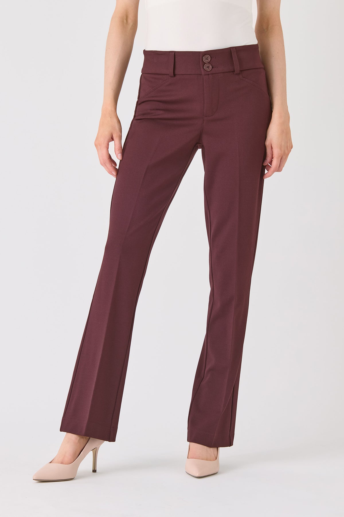 Mid-Rise Bootcut Trouser