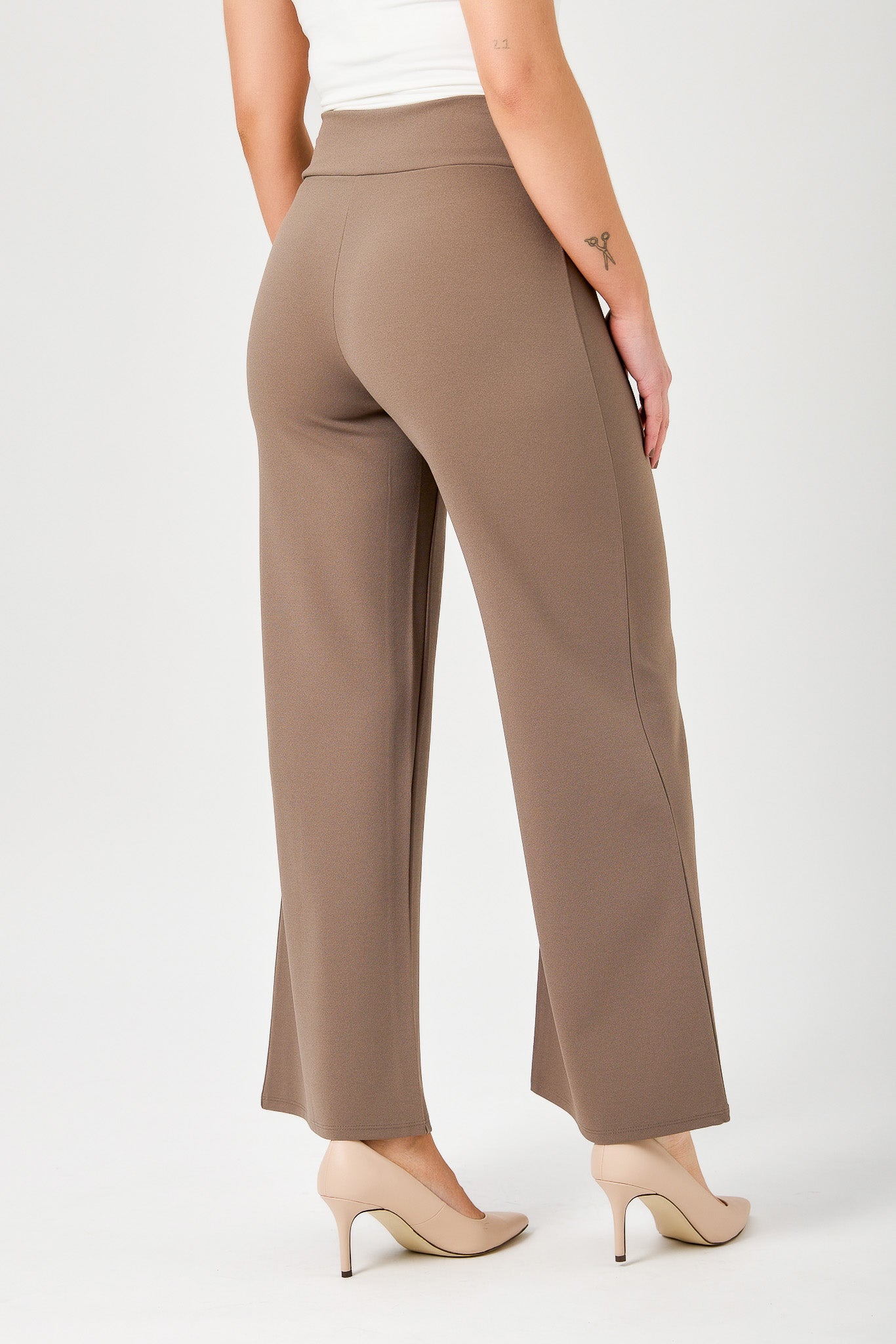 Wide Leg Pants with Short Inseam