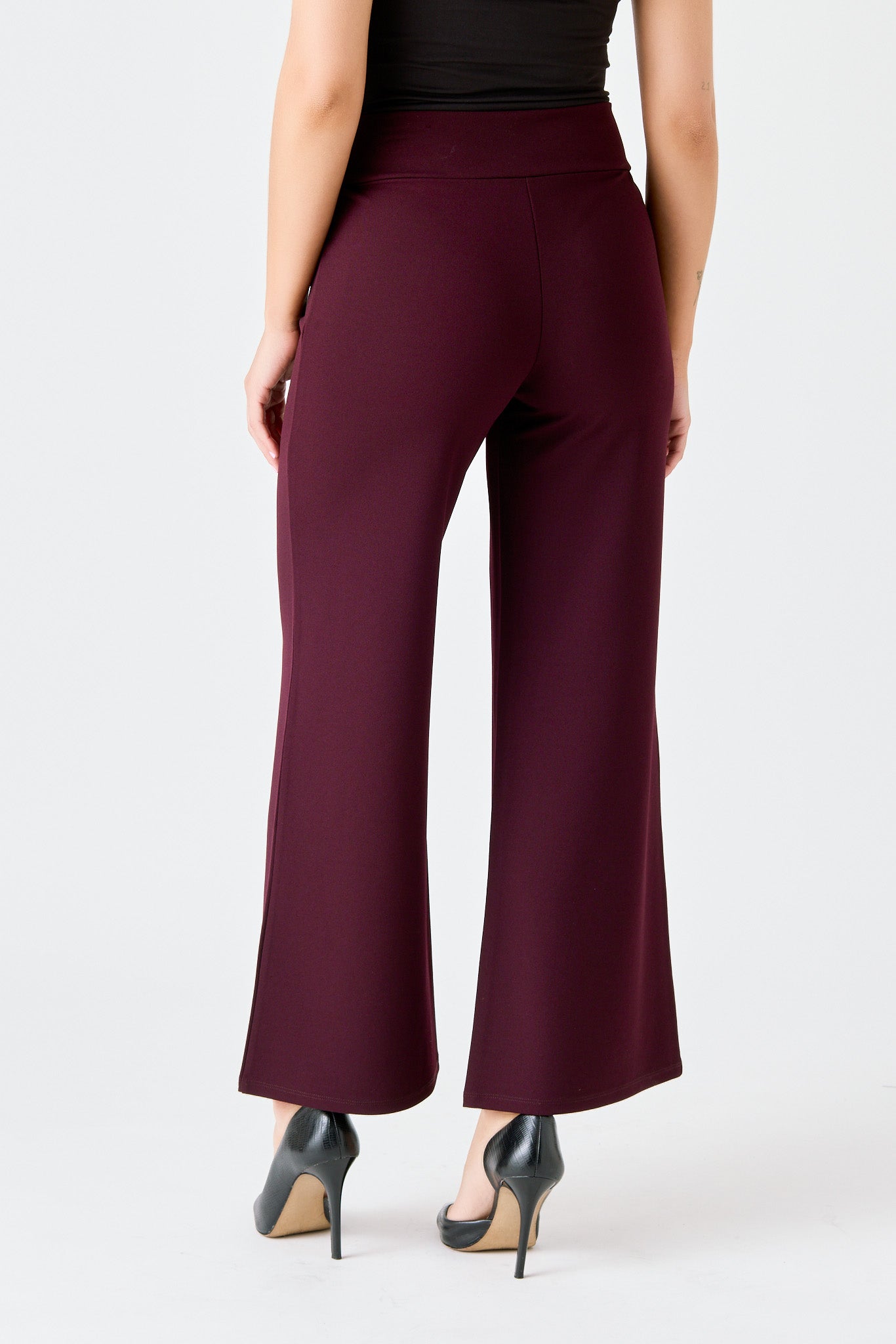 Wide Leg Pants with Short Inseam