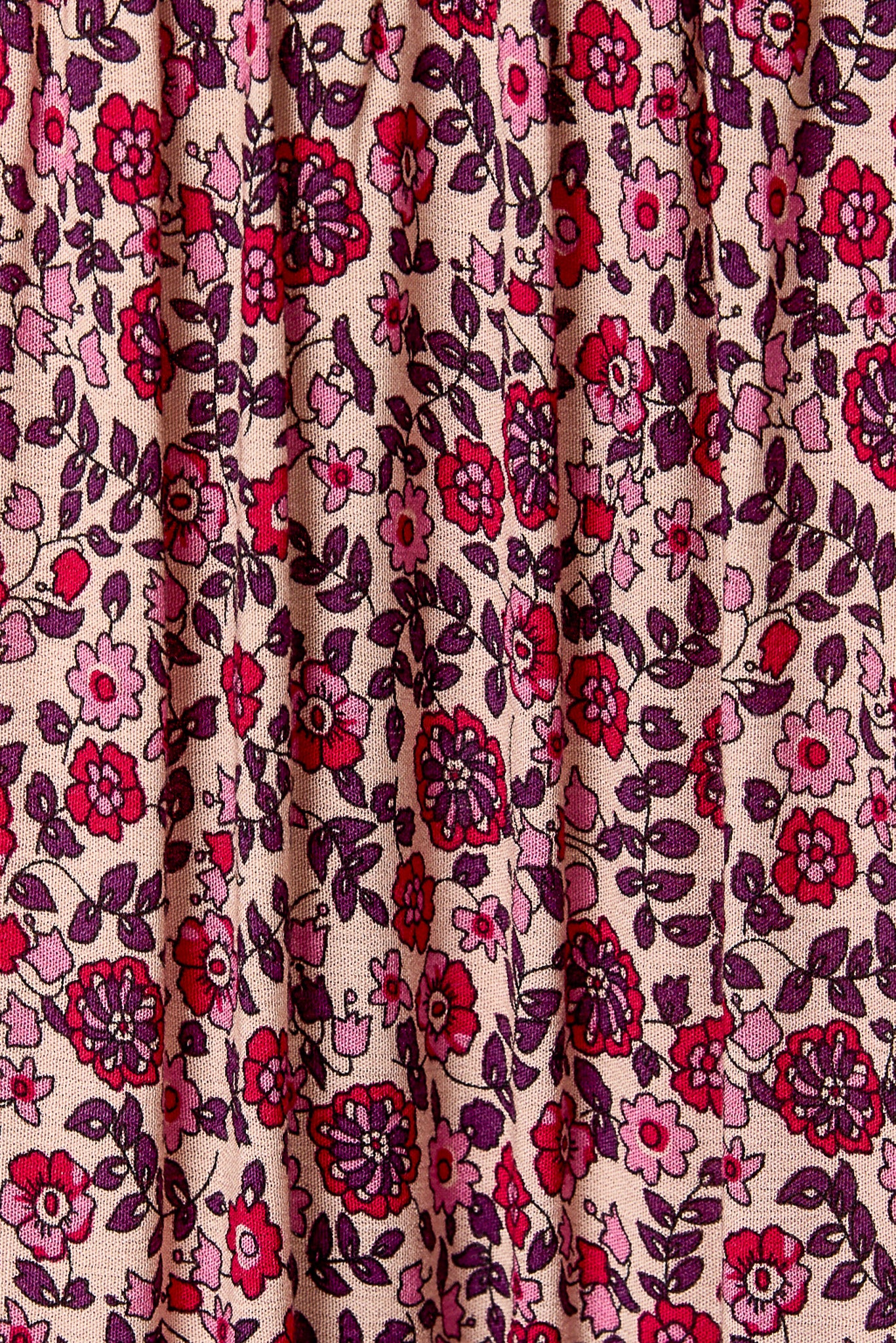 Boho Print Tiered Maxi Skirt