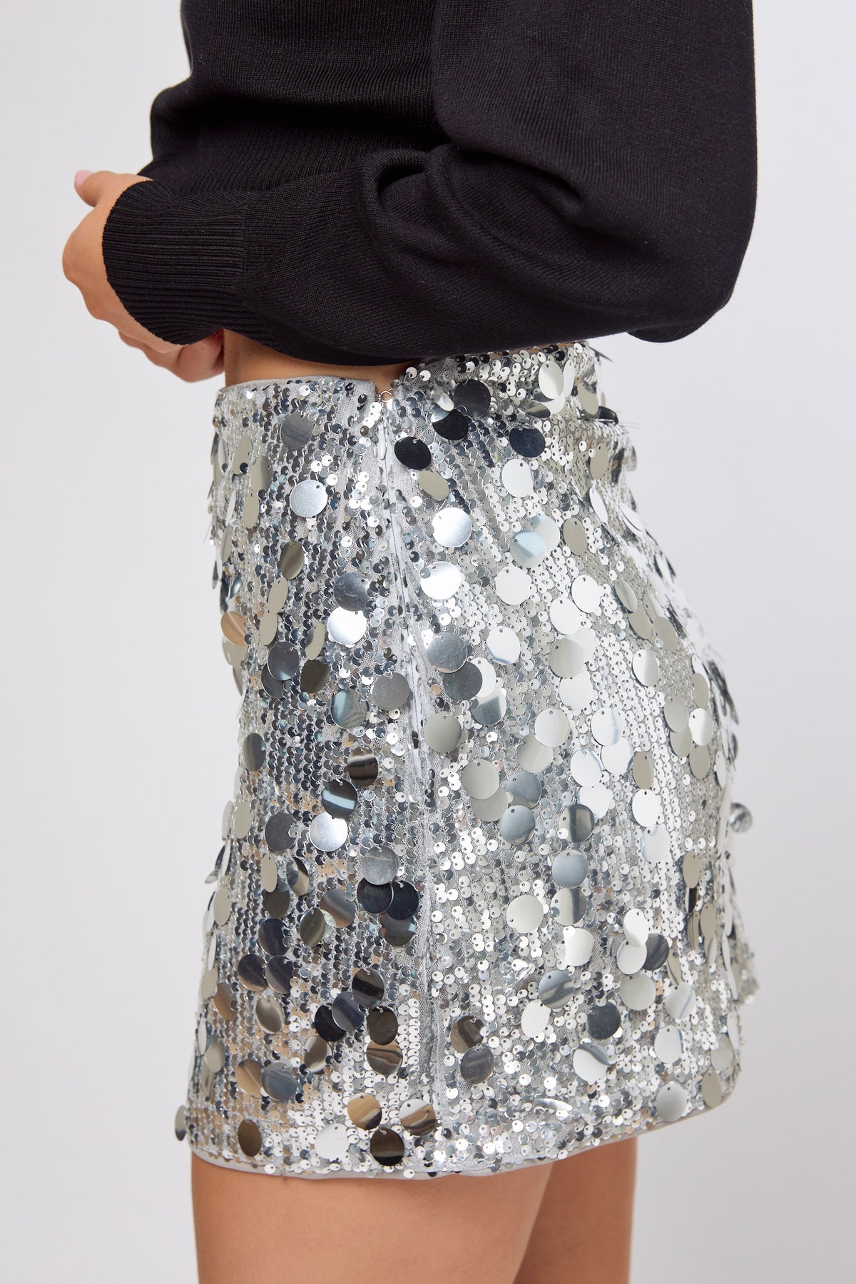 Multi Sequin Mini Skort